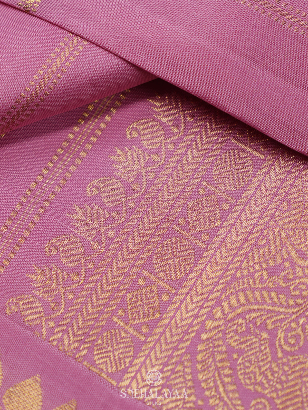 Pink Kanjivaram Silk Saree