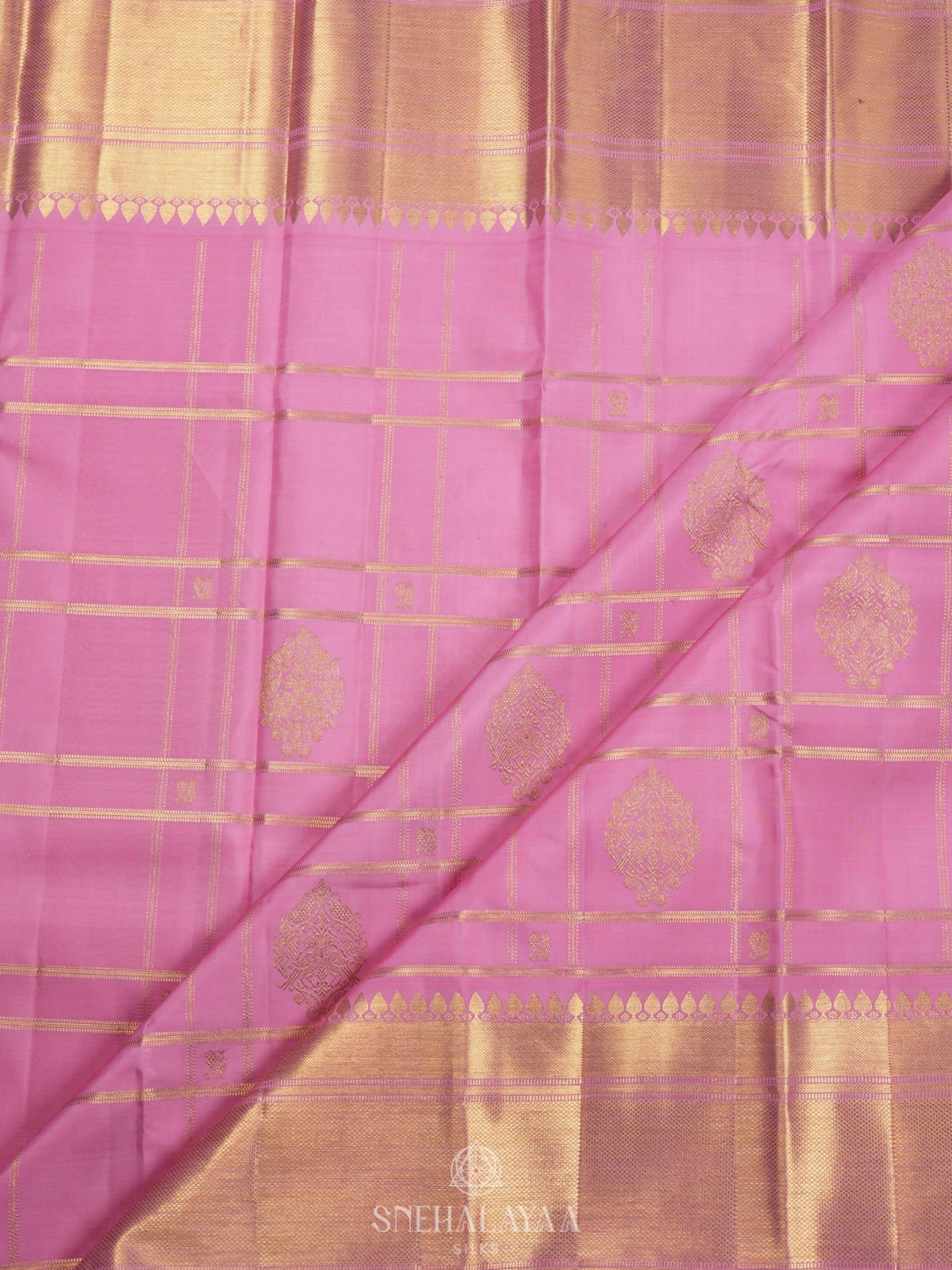 Pink Kanjivaram Silk Saree