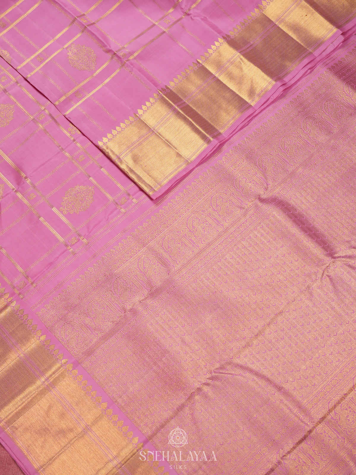 Pink Kanjivaram Silk Saree