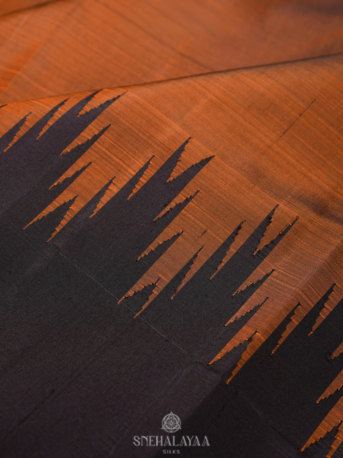 Brown Kanjivaram Silk Saree
