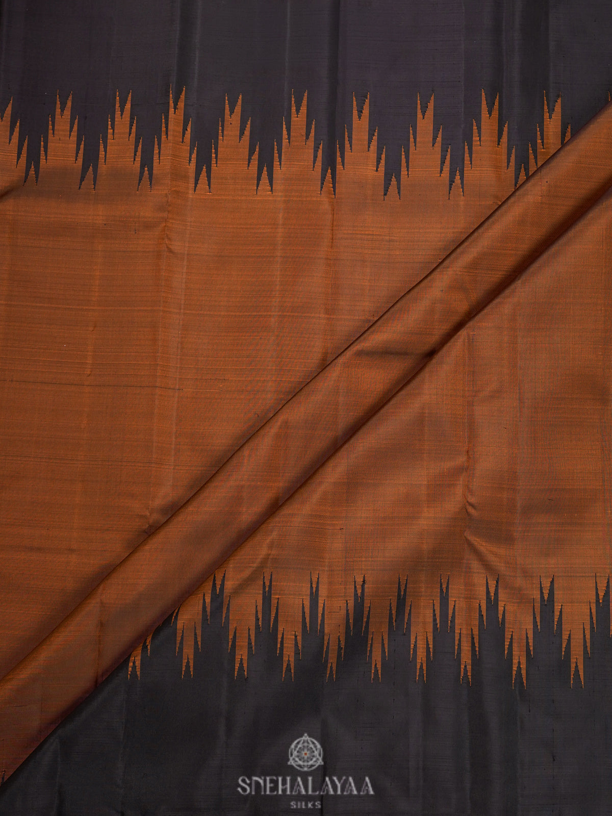 Brown Kanjivaram Silk Saree