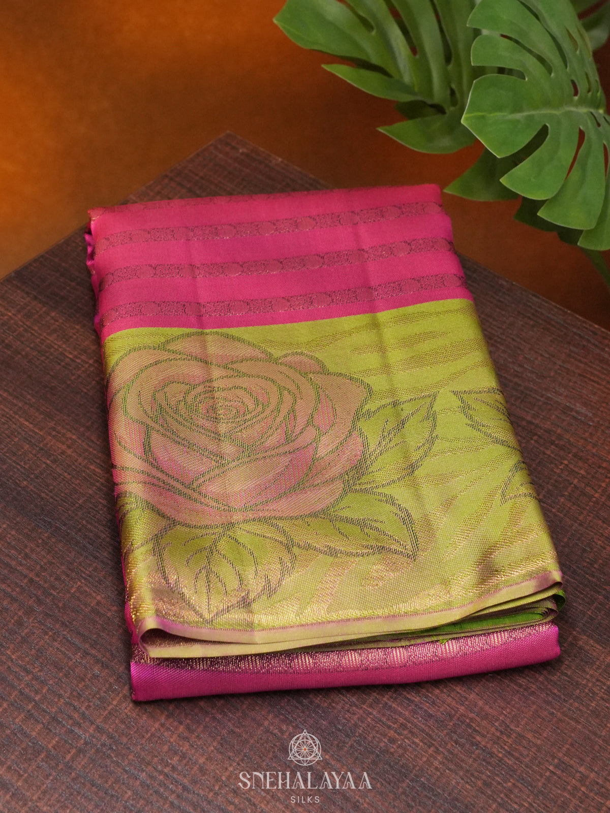 Pink Kanjivaram Silk Saree