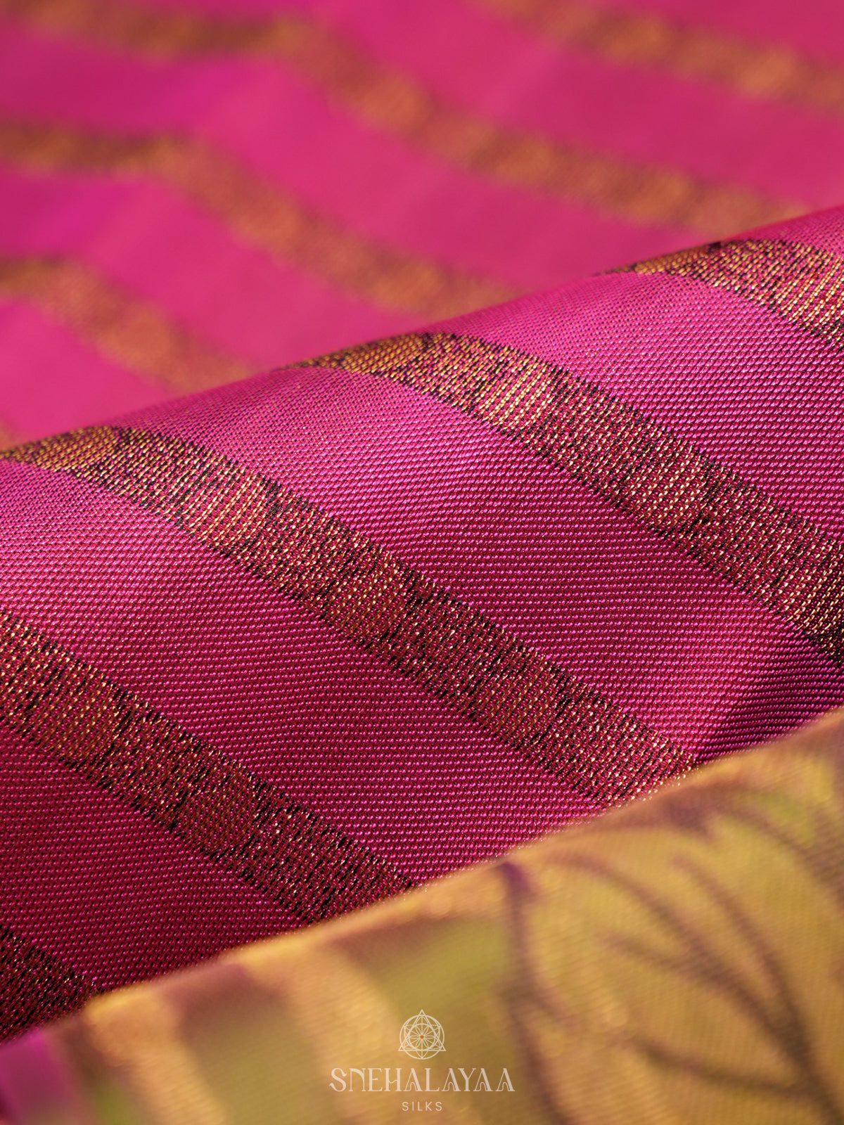 Pink Kanjivaram Silk Saree