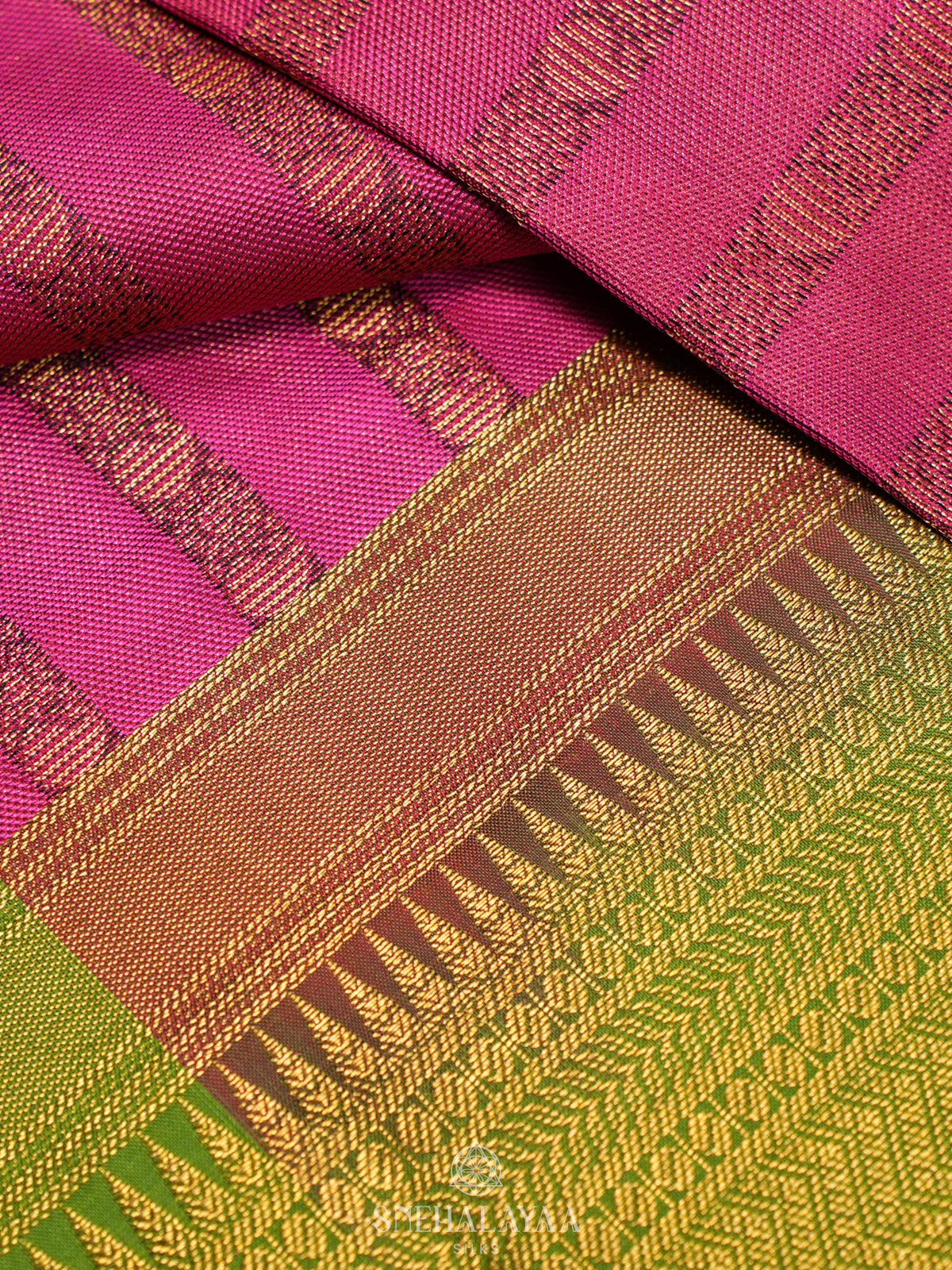 Pink Kanjivaram Silk Saree