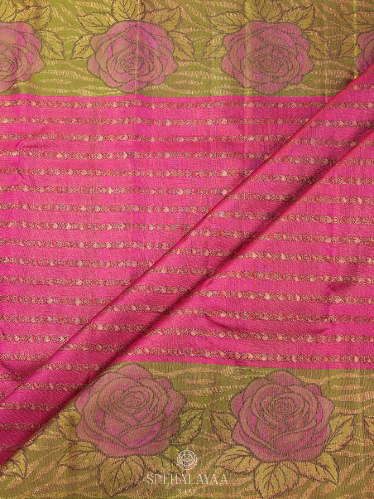 Pink Kanjivaram Silk Saree