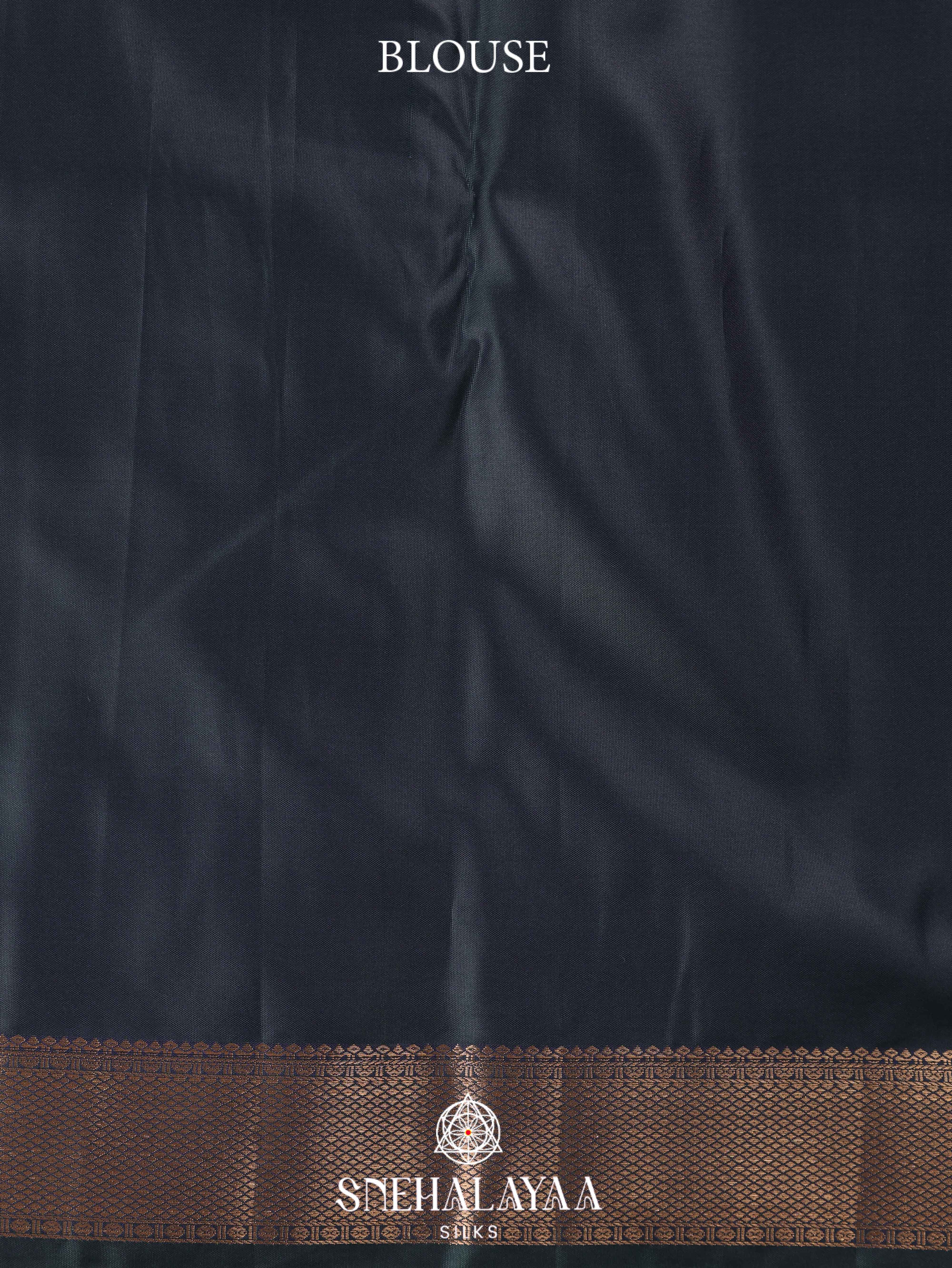 Charcol Black Art Silk Saree