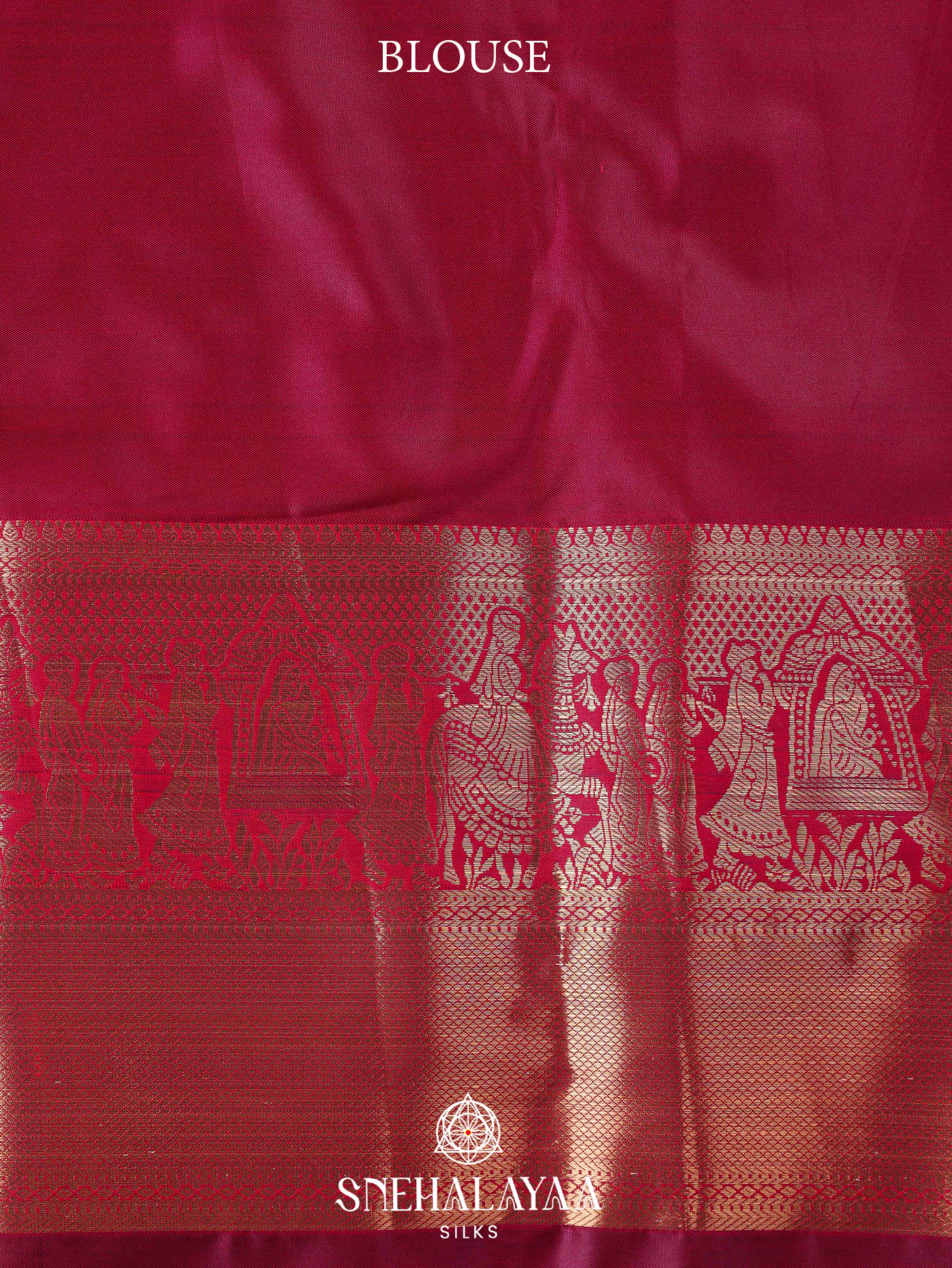 Maroon Art Silk Saree