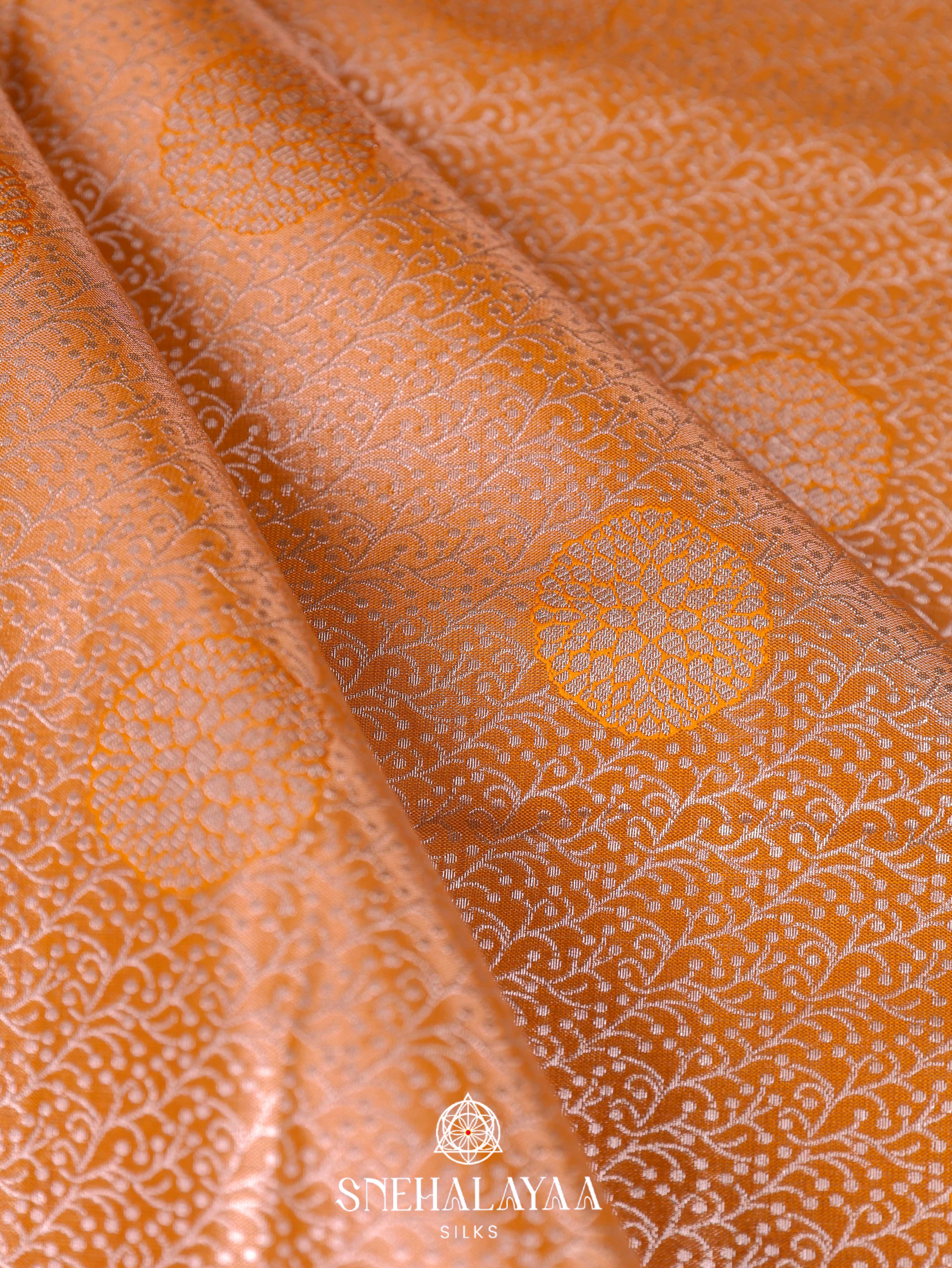 Cream Art Silk Saree