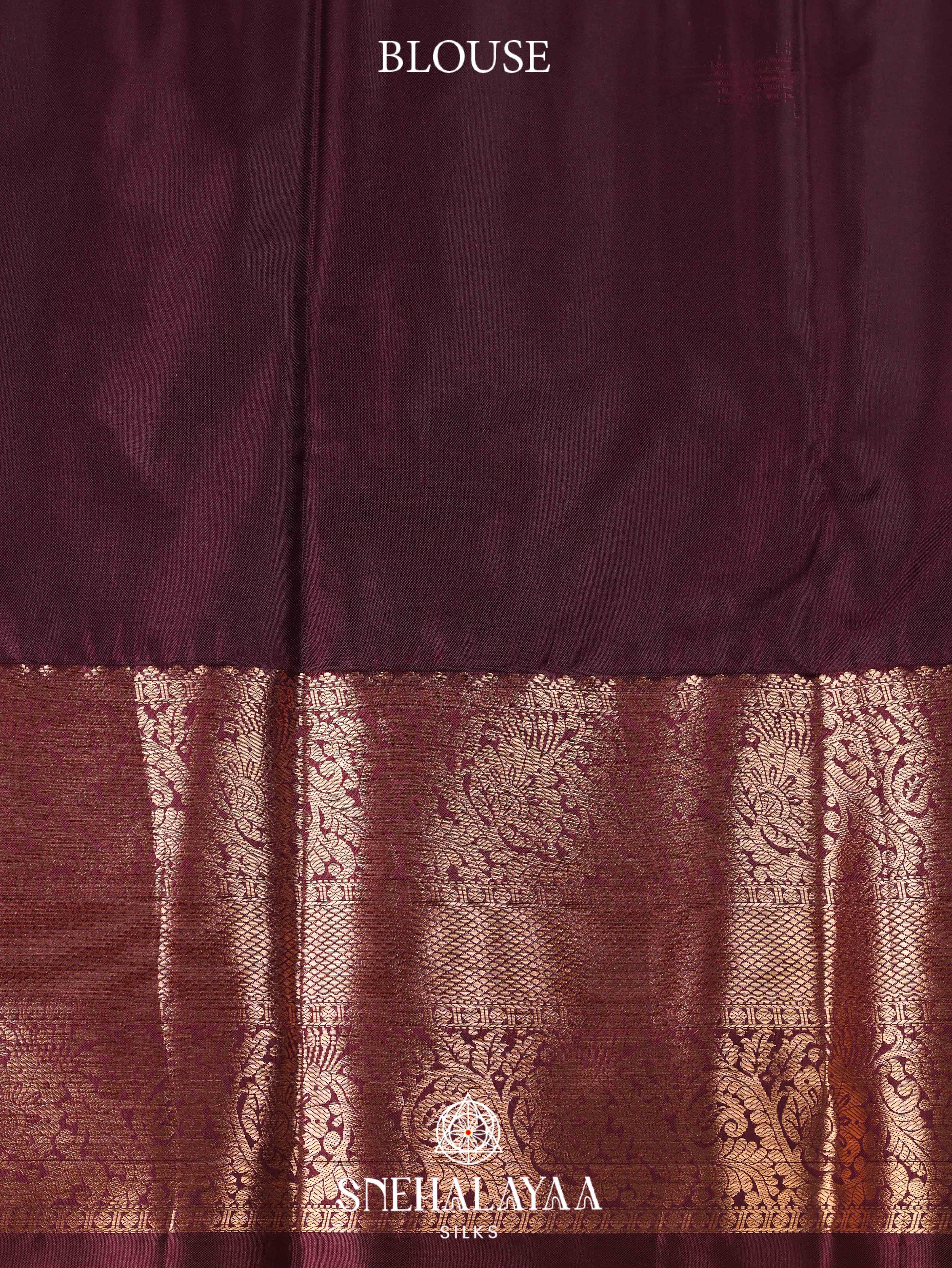 Rust Orange Art Silk Saree