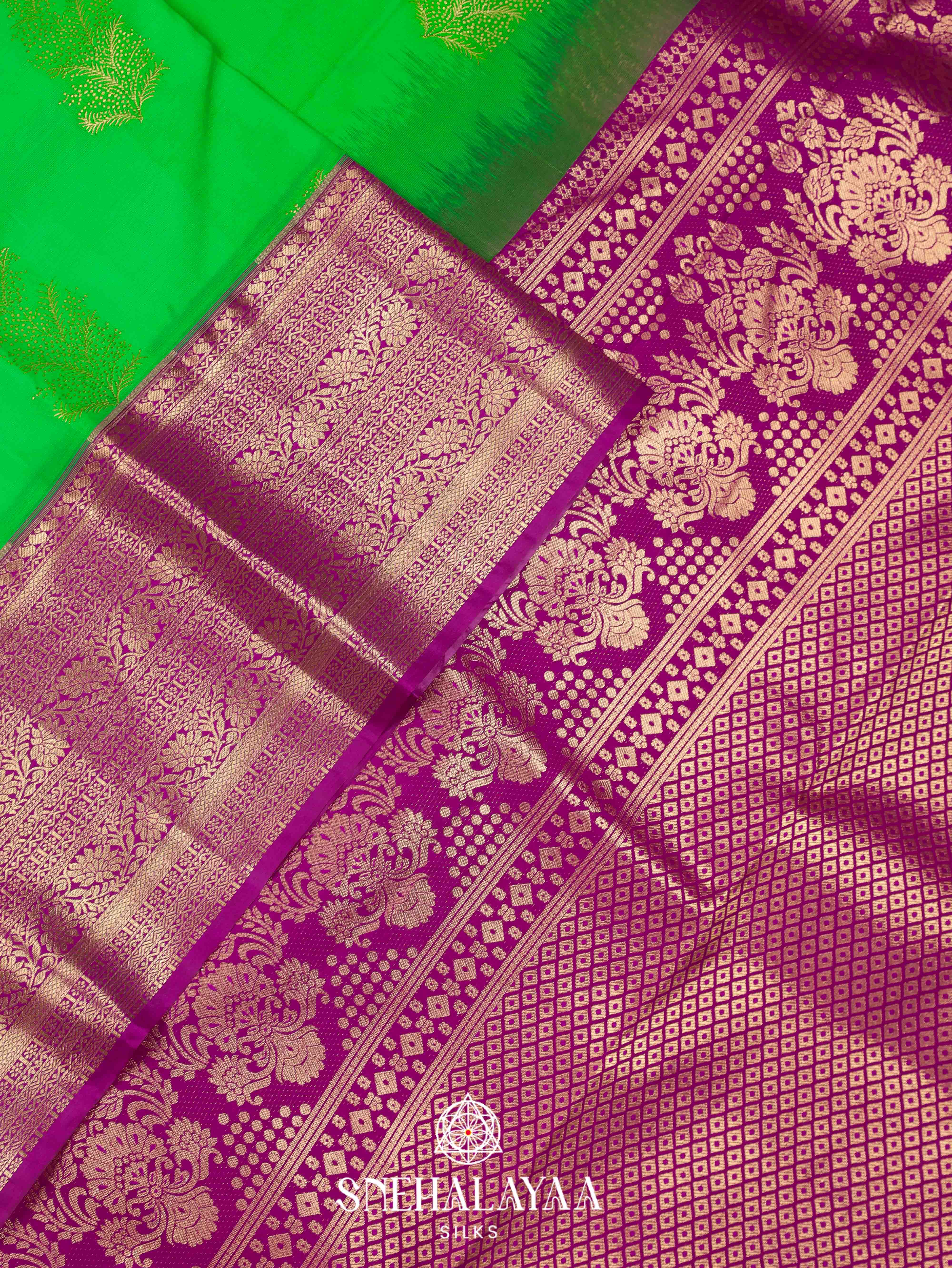 Green Art Silk Saree