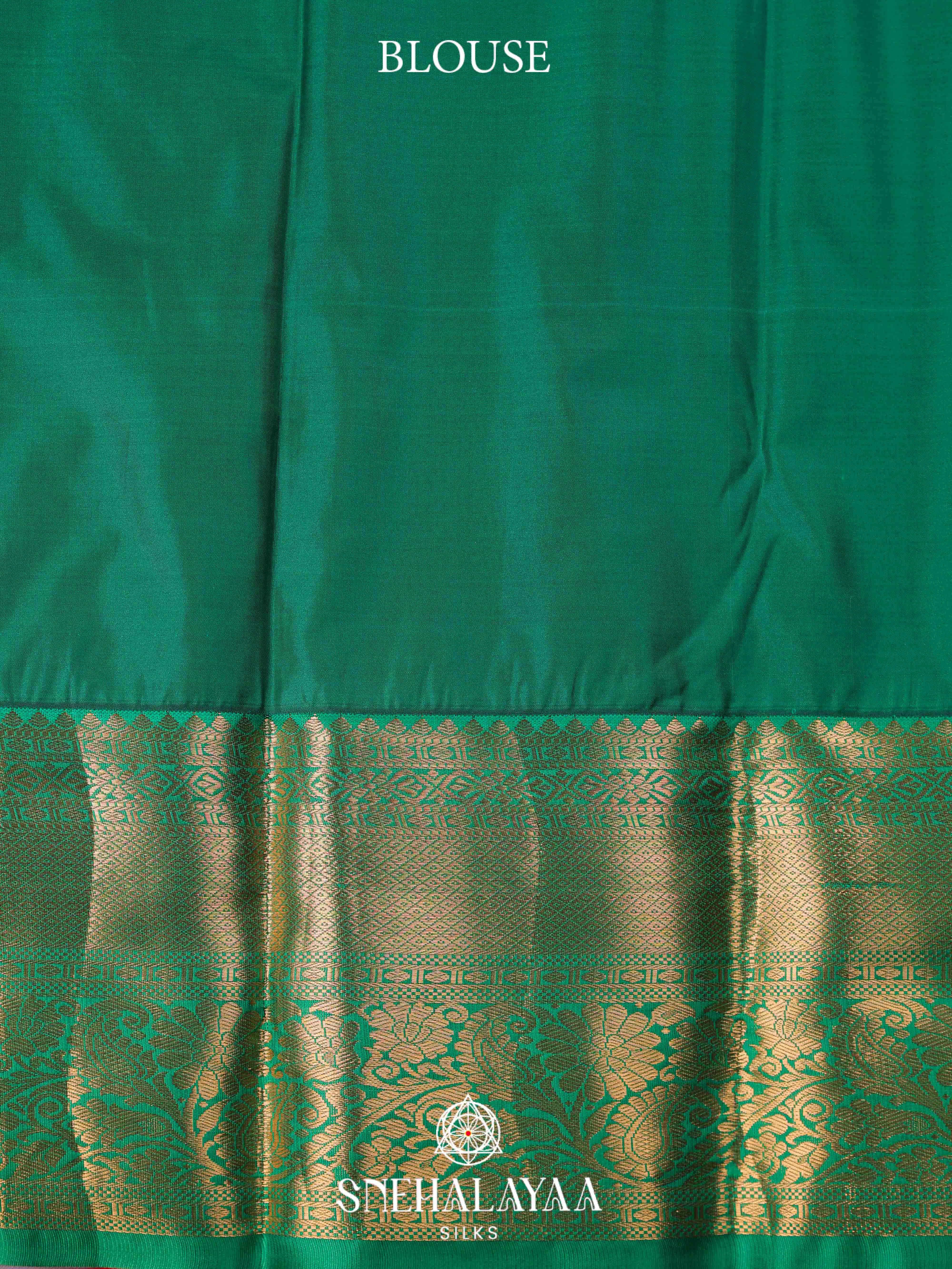 Orange Art Silk Saree