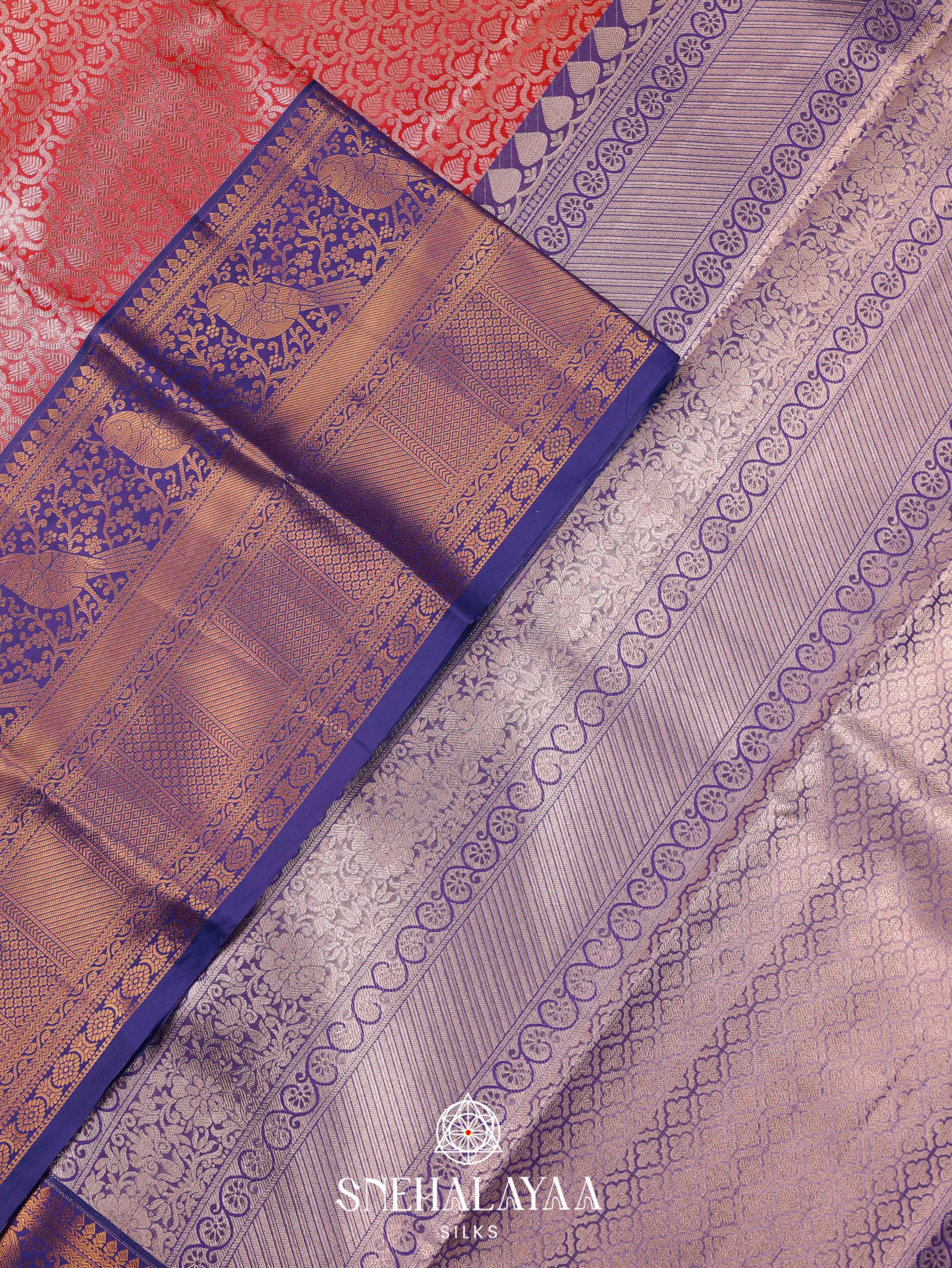 Coral Art Silk Saree