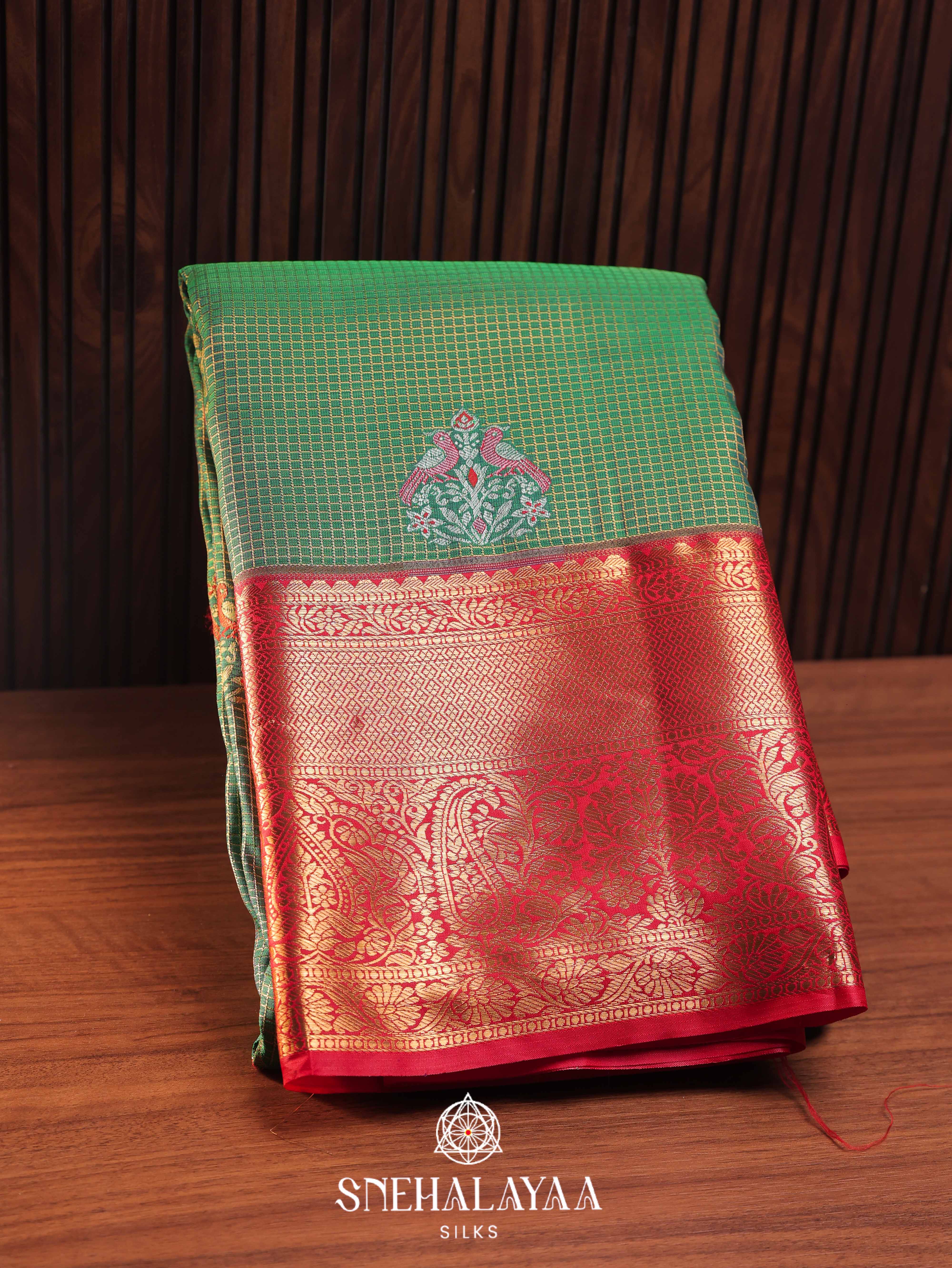 Green Art Silk Saree
