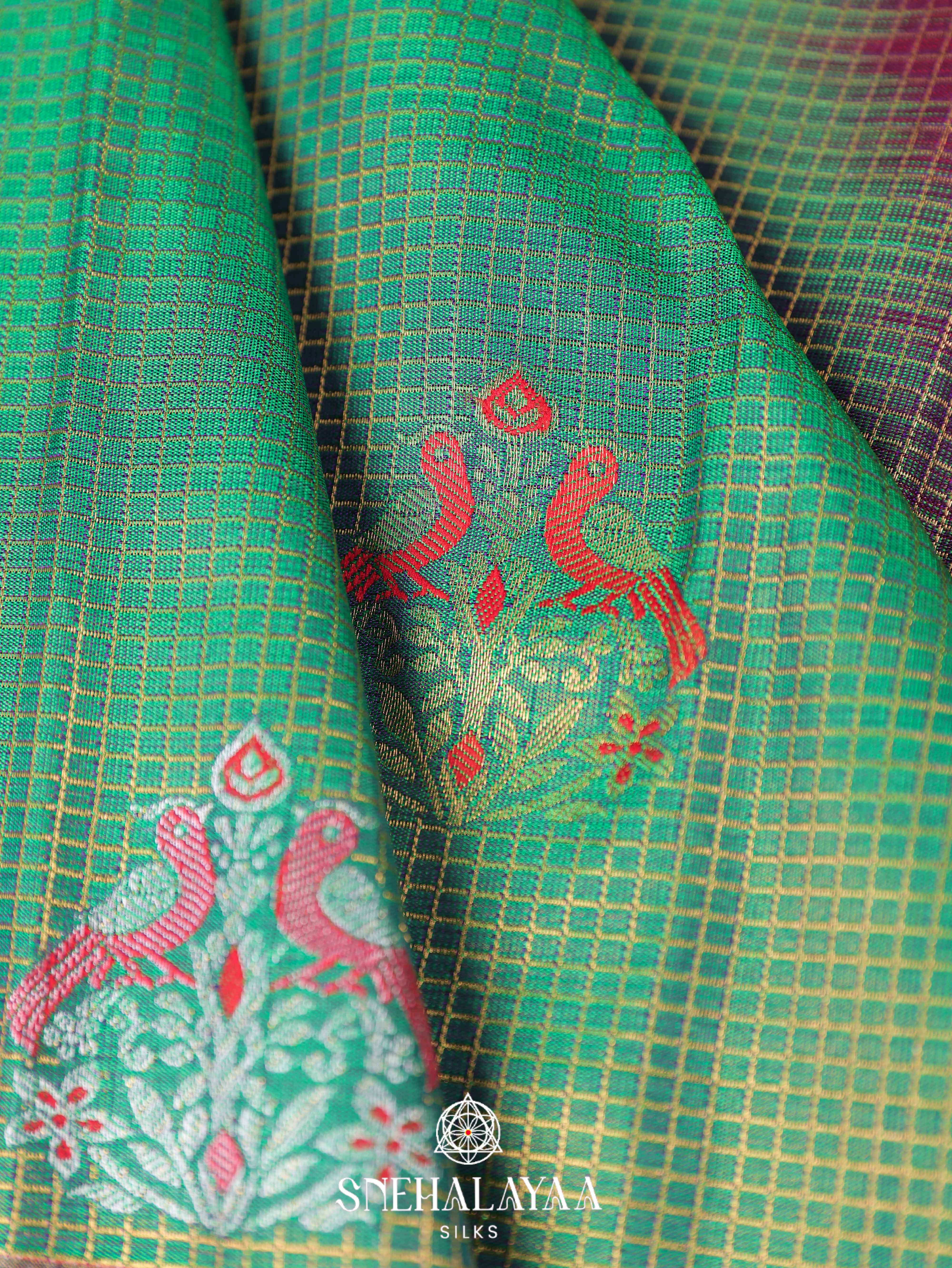 Green Art Silk Saree