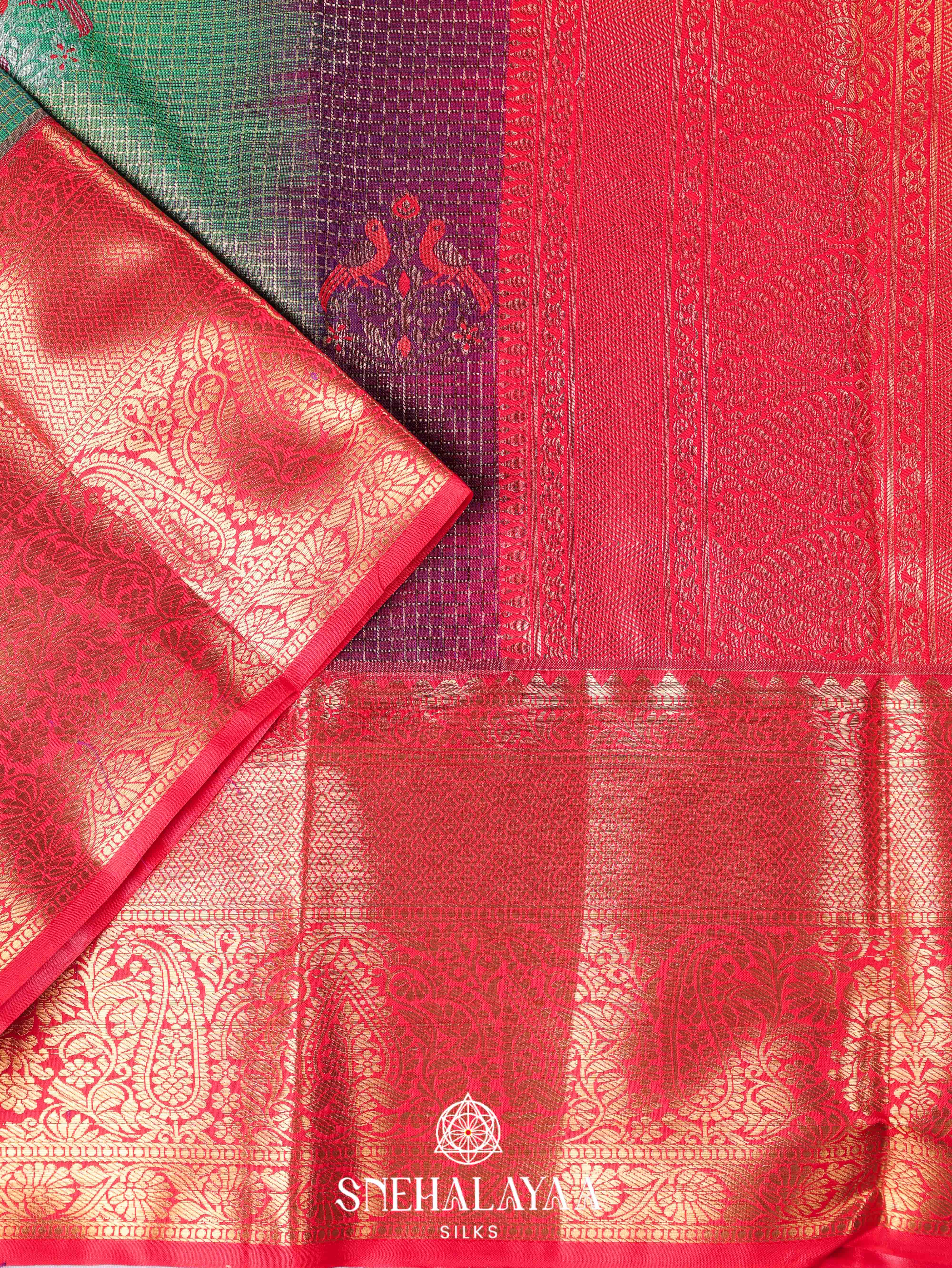 Green Art Silk Saree