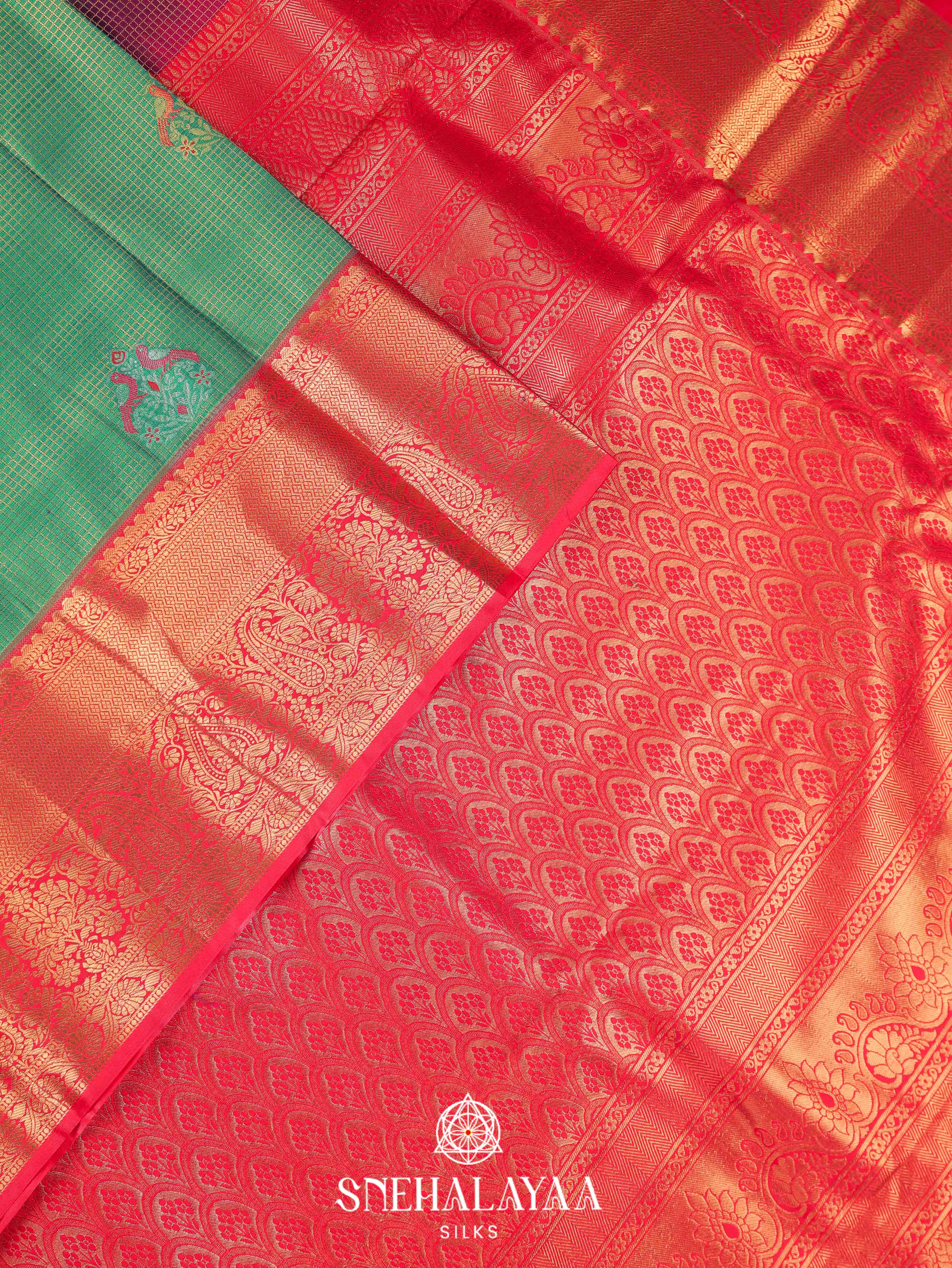Green Art Silk Saree