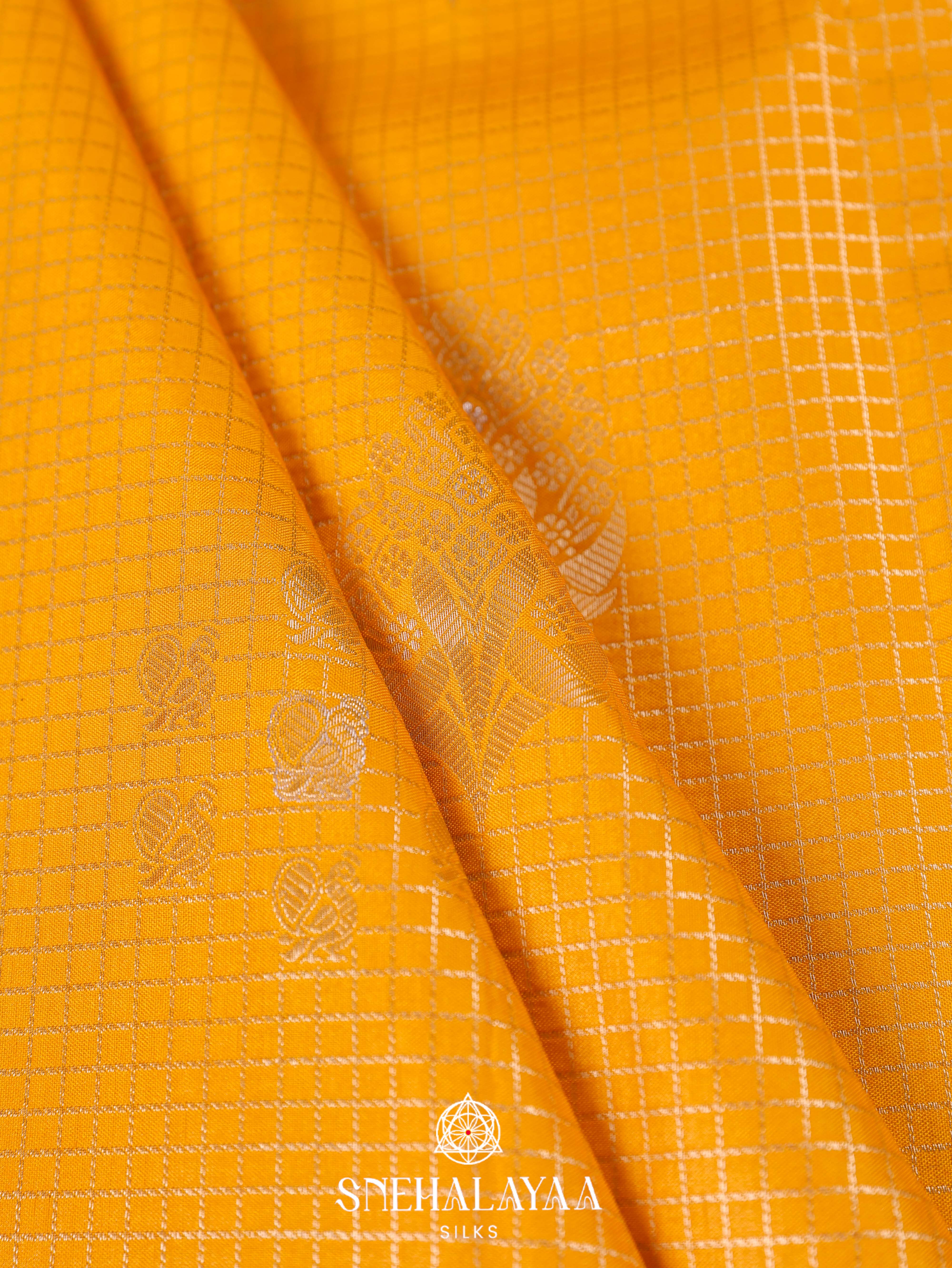 Yellow Art Silk Saree