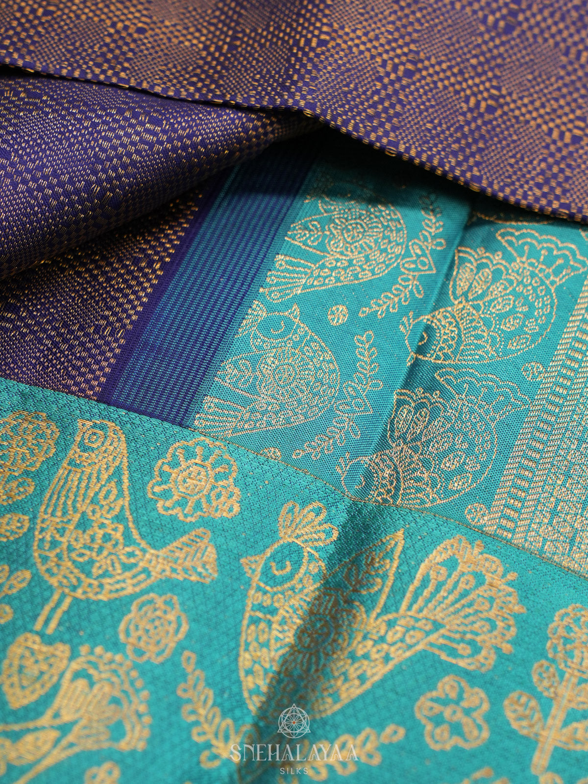 Purple Kanjivaram Silk Saree