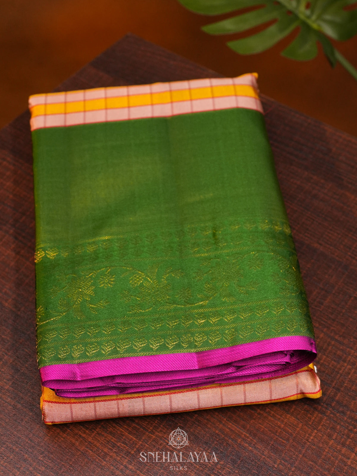 Yellow  Kanjivaram Silk Saree