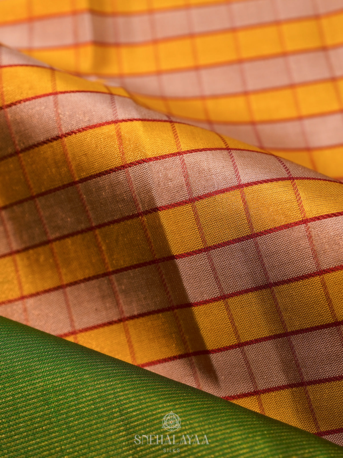 Yellow  Kanjivaram Silk Saree