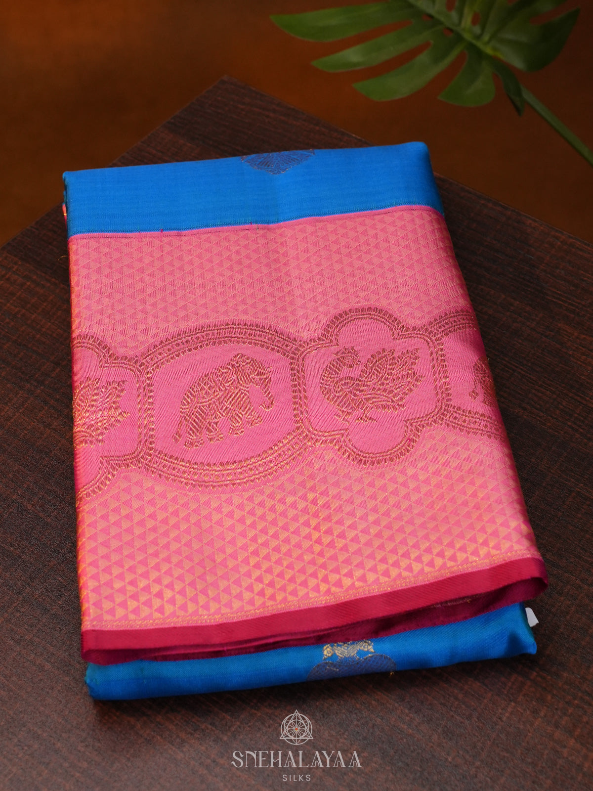 Blue Kanjivaram Silk Saree