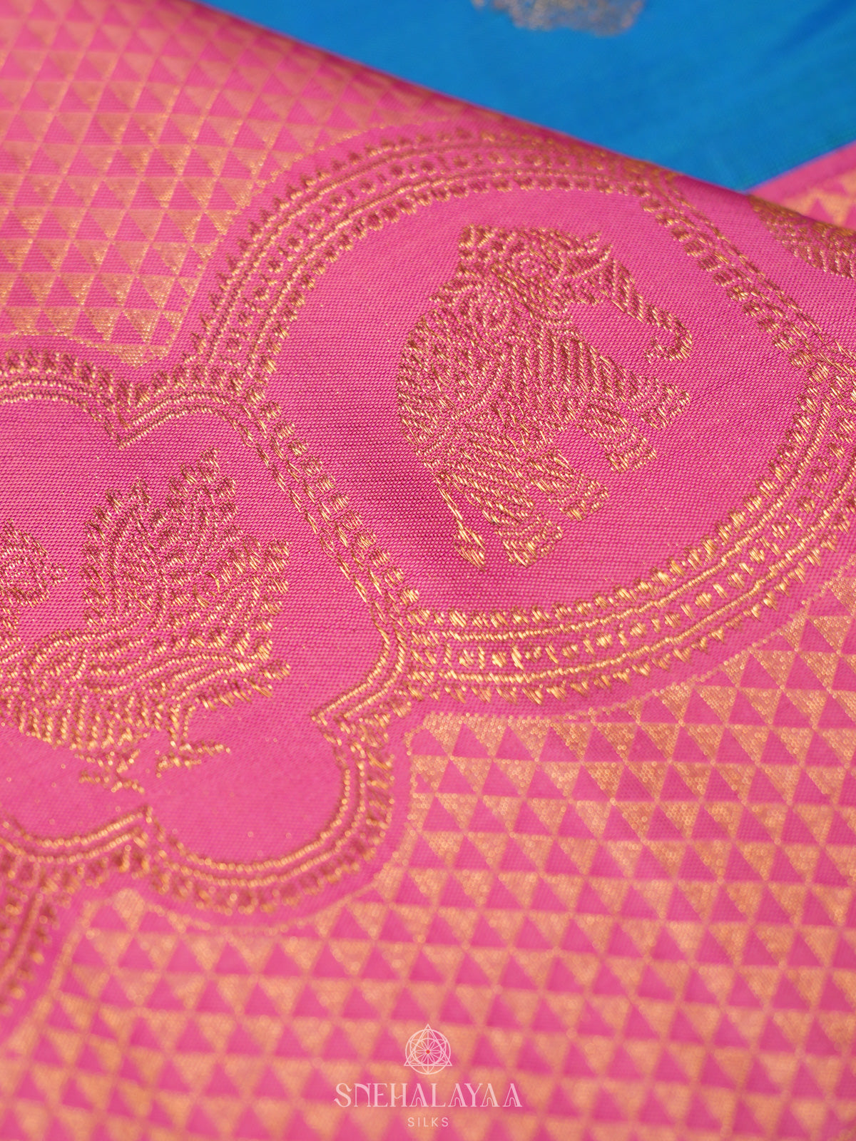 Blue Kanjivaram Silk Saree