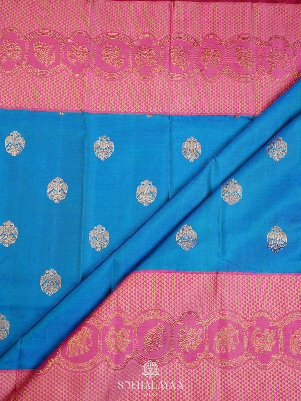 Blue Kanjivaram Silk Saree