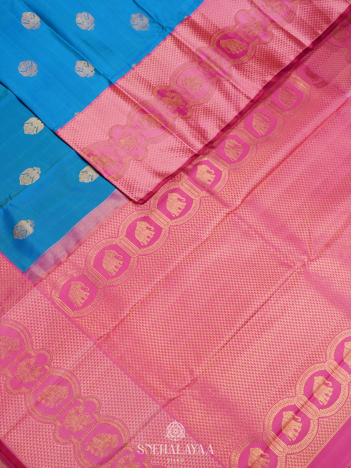 Blue Kanjivaram Silk Saree
