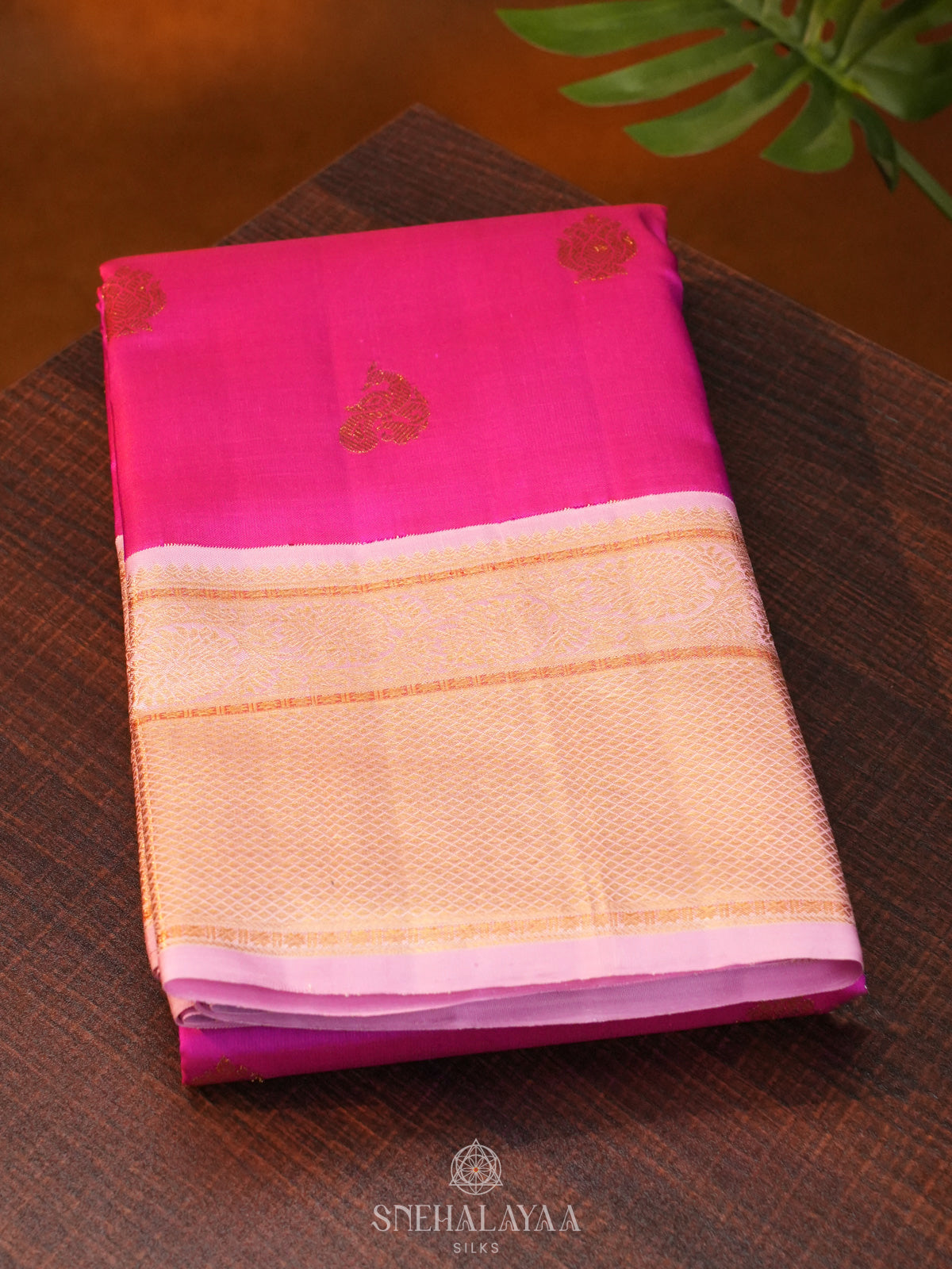 Pink Kanjivaram Silk Saree