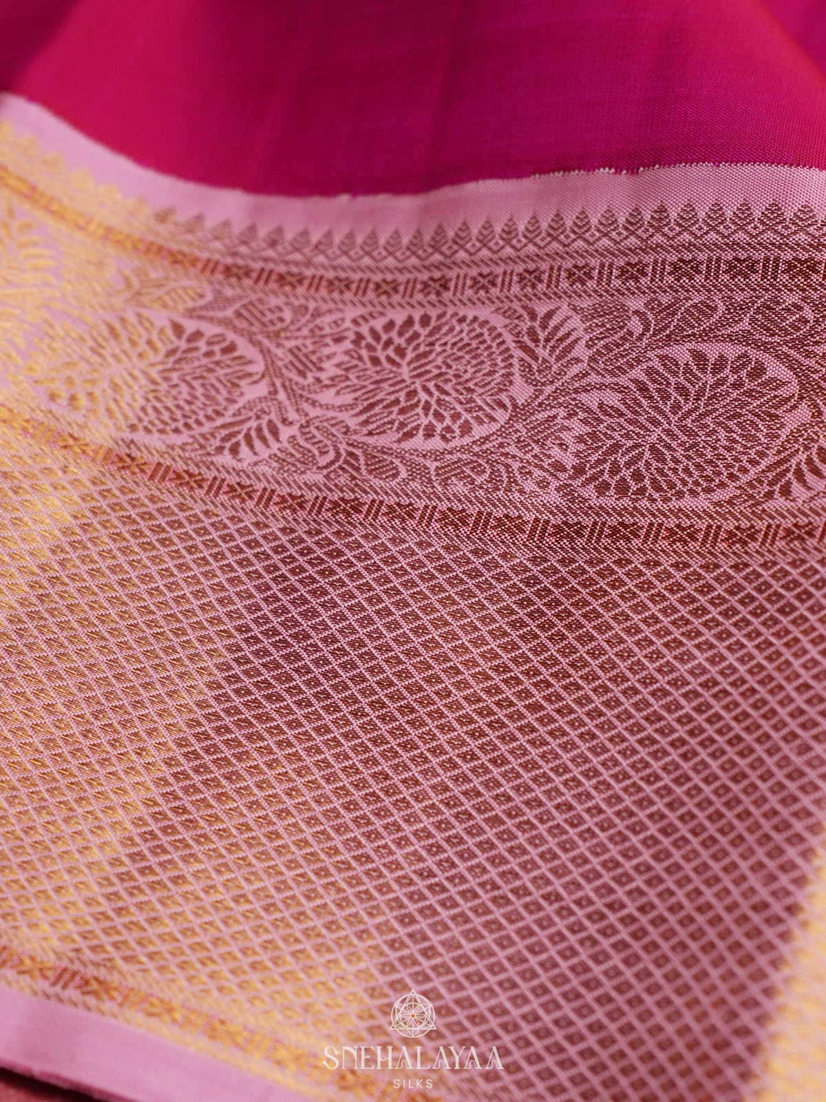 Pink Kanjivaram Silk Saree
