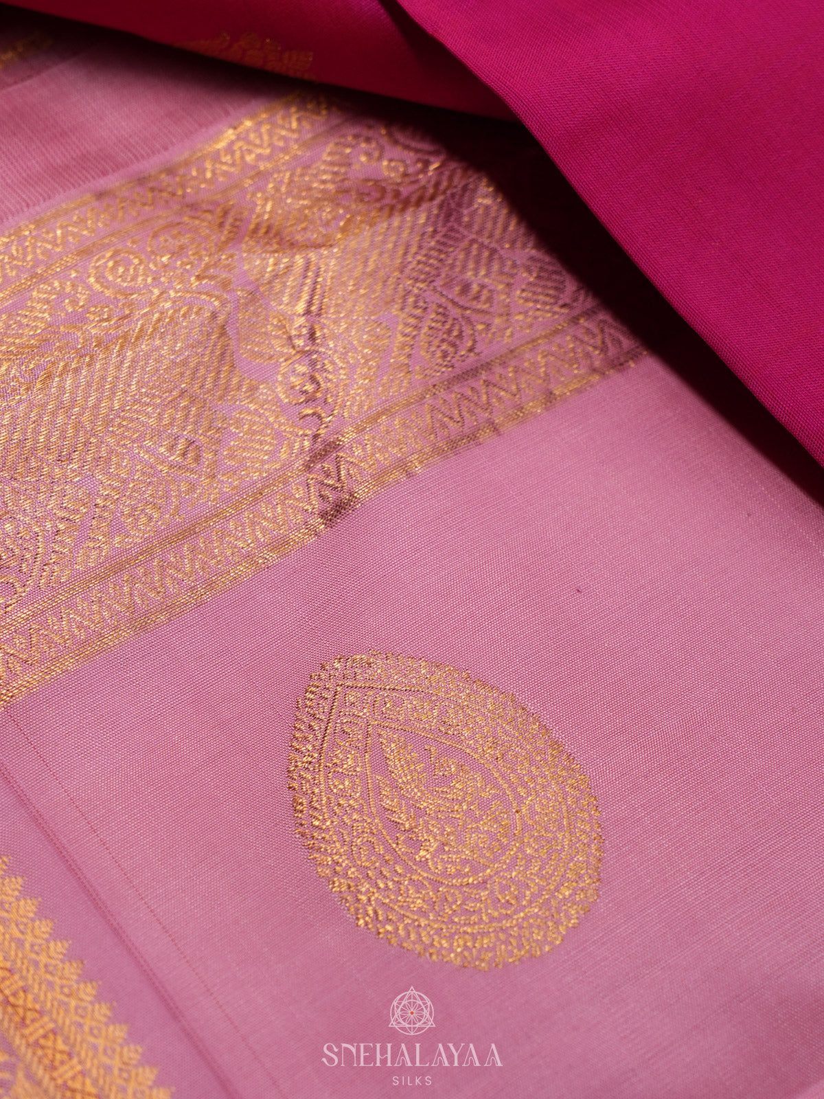 Pink Kanjivaram Silk Saree