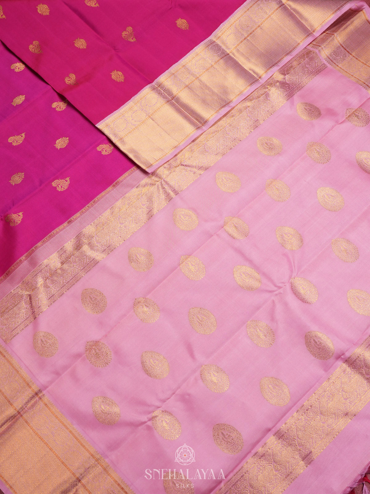 Pink Kanjivaram Silk Saree