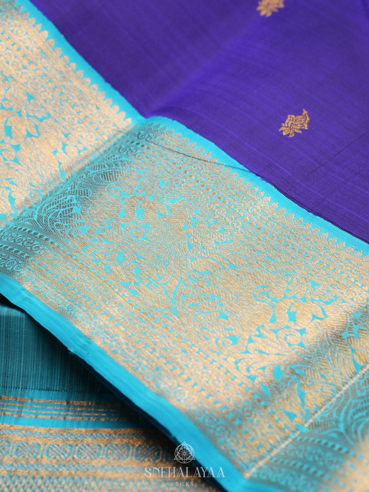 Blue Kanjivaram Silk Saree