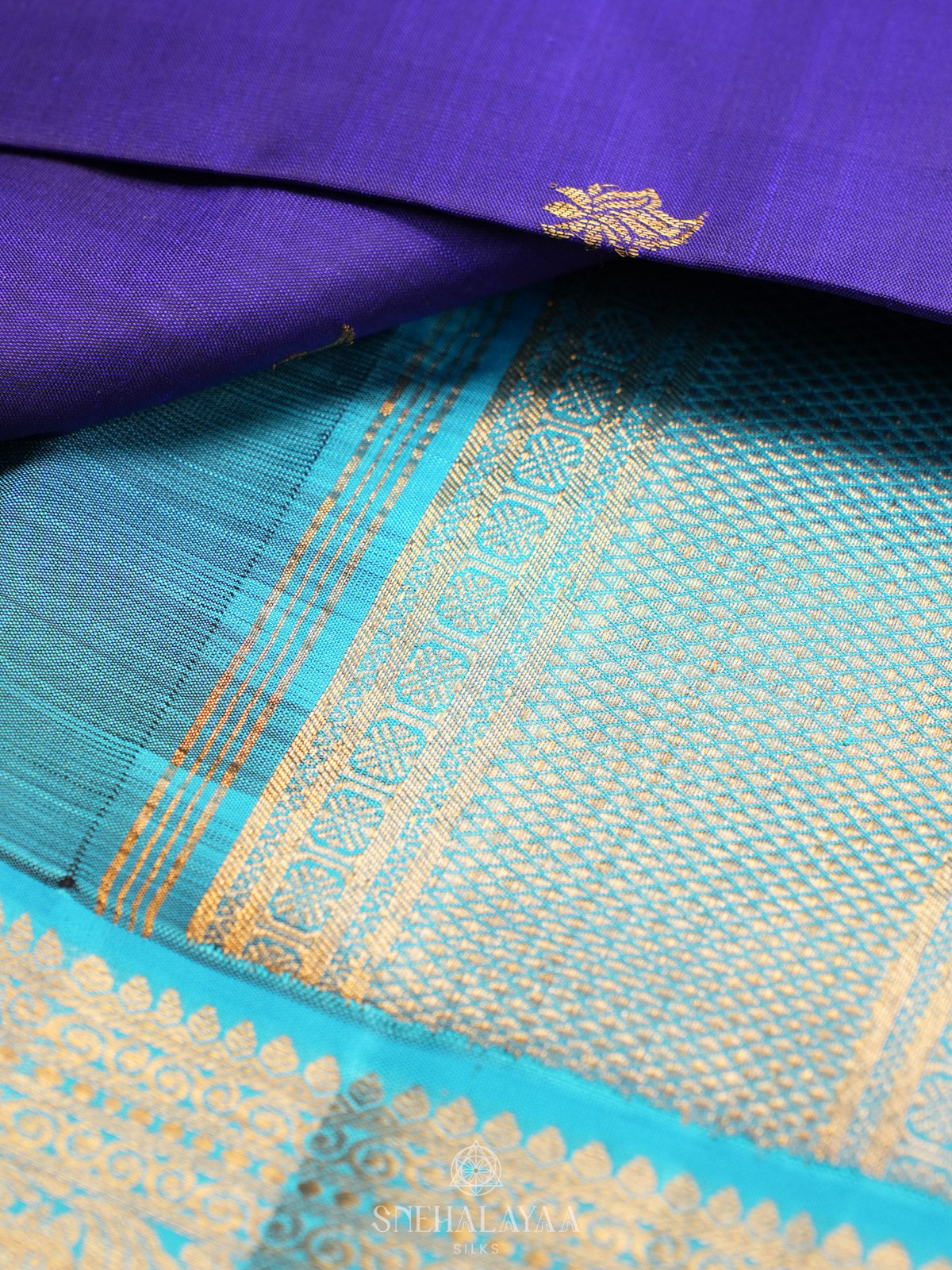 Blue Kanjivaram Silk Saree