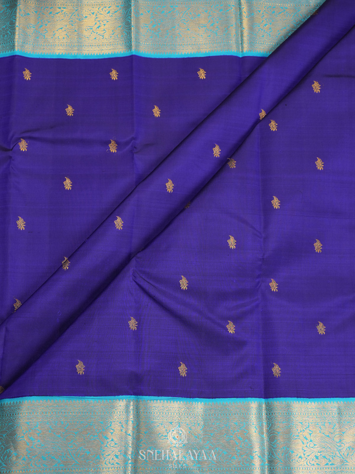 Blue Kanjivaram Silk Saree