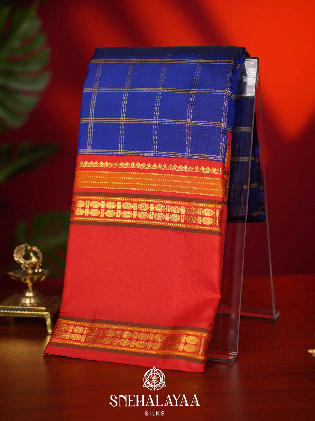 Royal Blue Kanjivaram Silk Saree