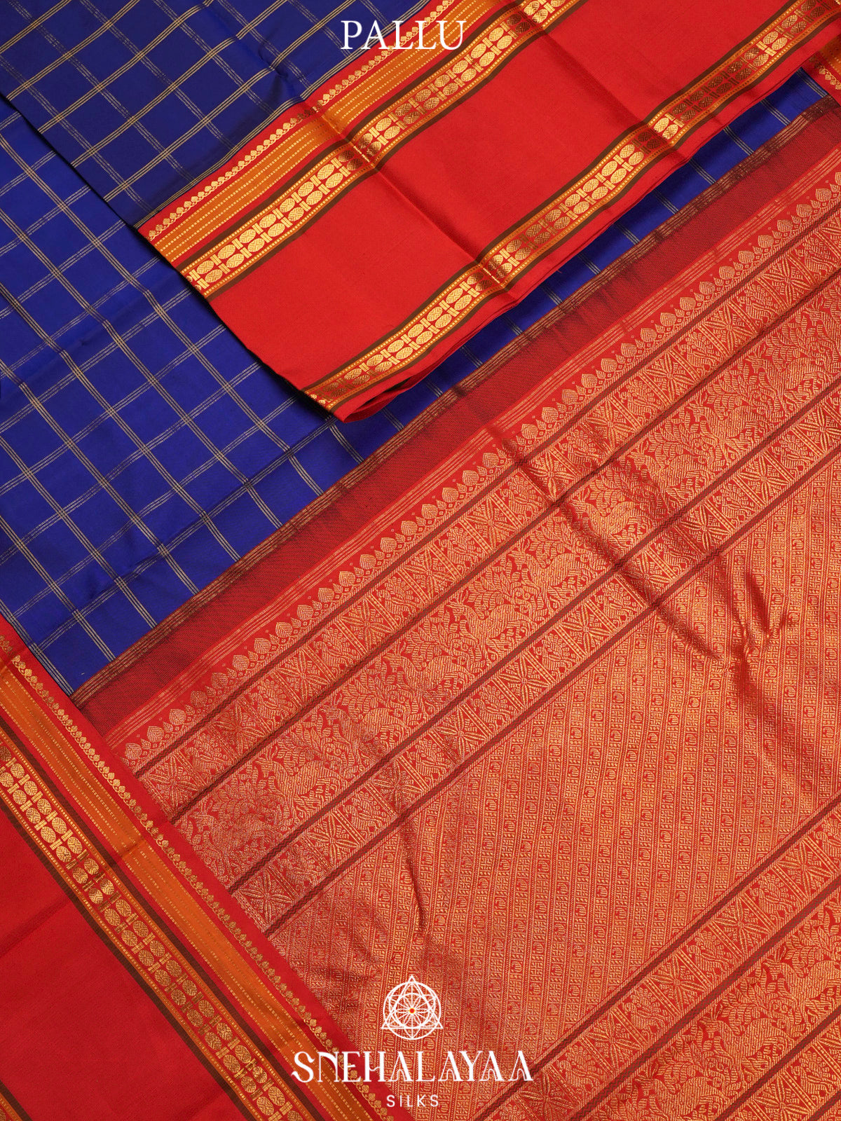 Royal Blue Kanjivaram Silk Saree