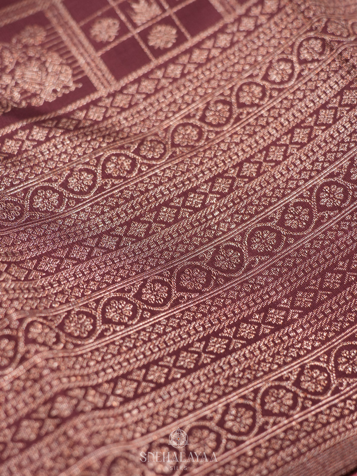 Brown Kanjivaram Silk Saree