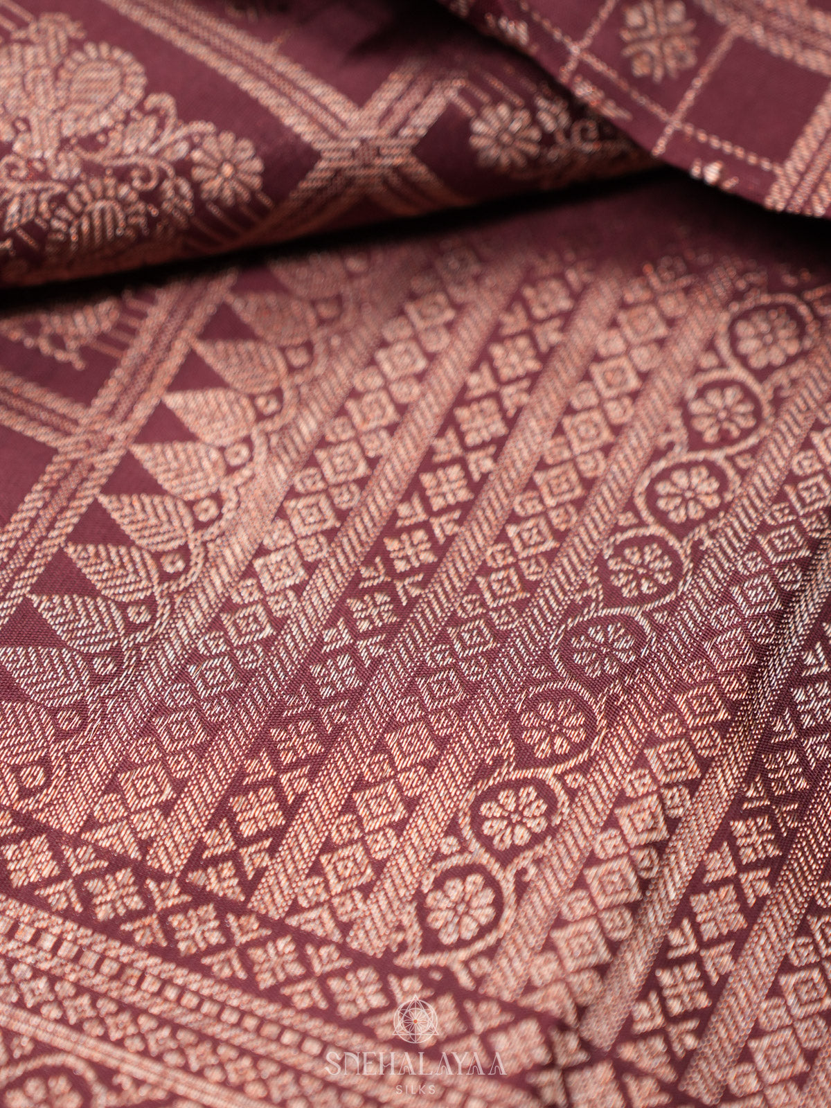 Brown Kanjivaram Silk Saree