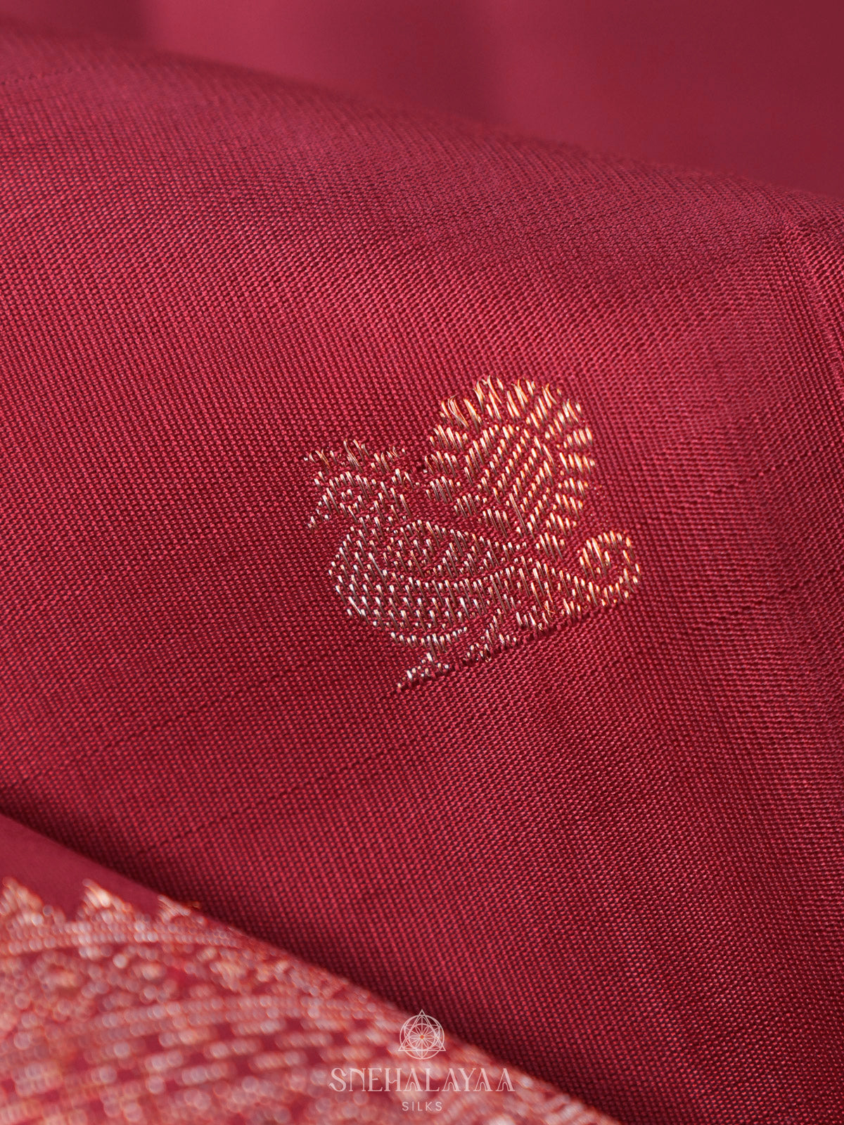 Maroon Kanjivaram Silk Saree