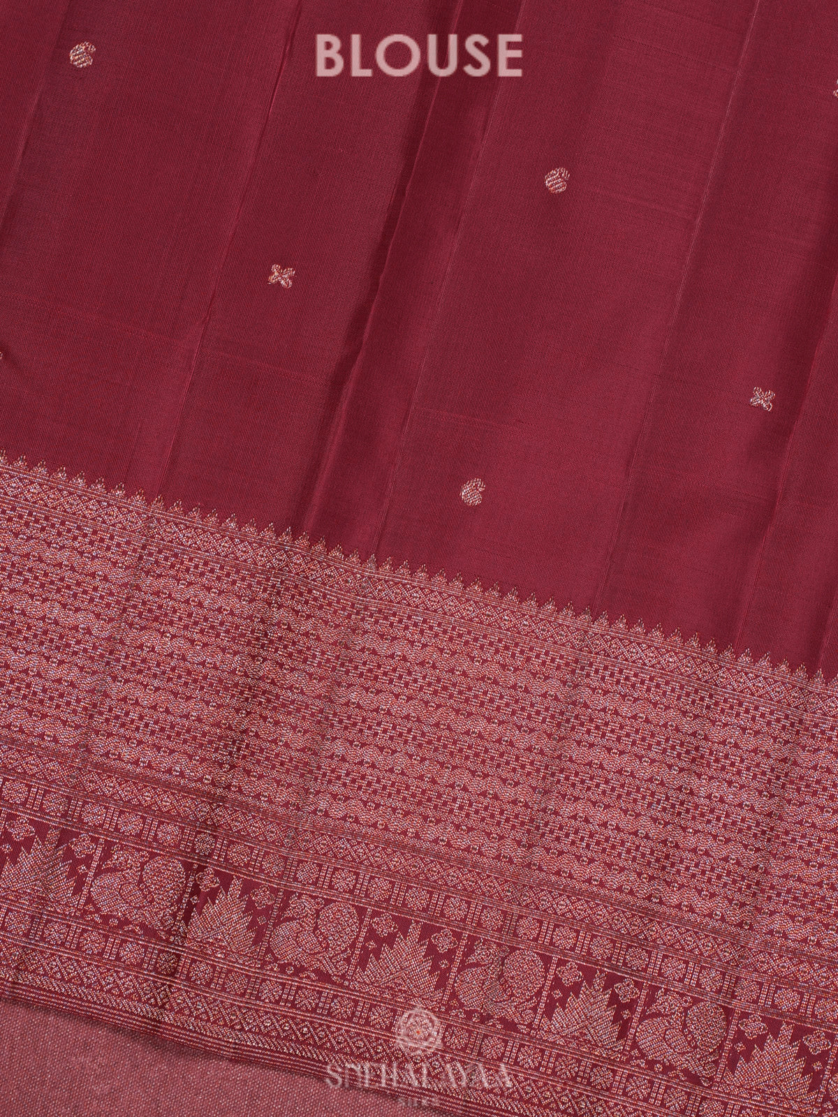 Maroon Kanjivaram Silk Saree