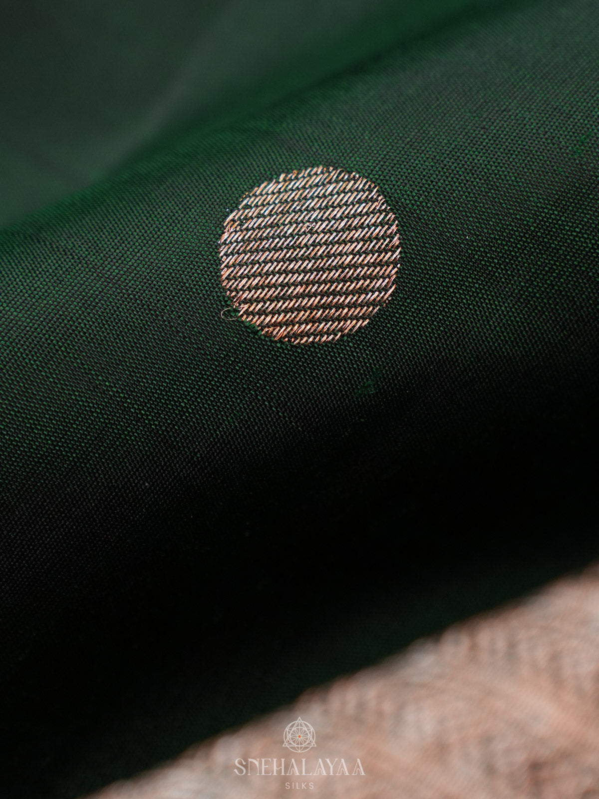 Forest Green Kanjivaram Silk Saree