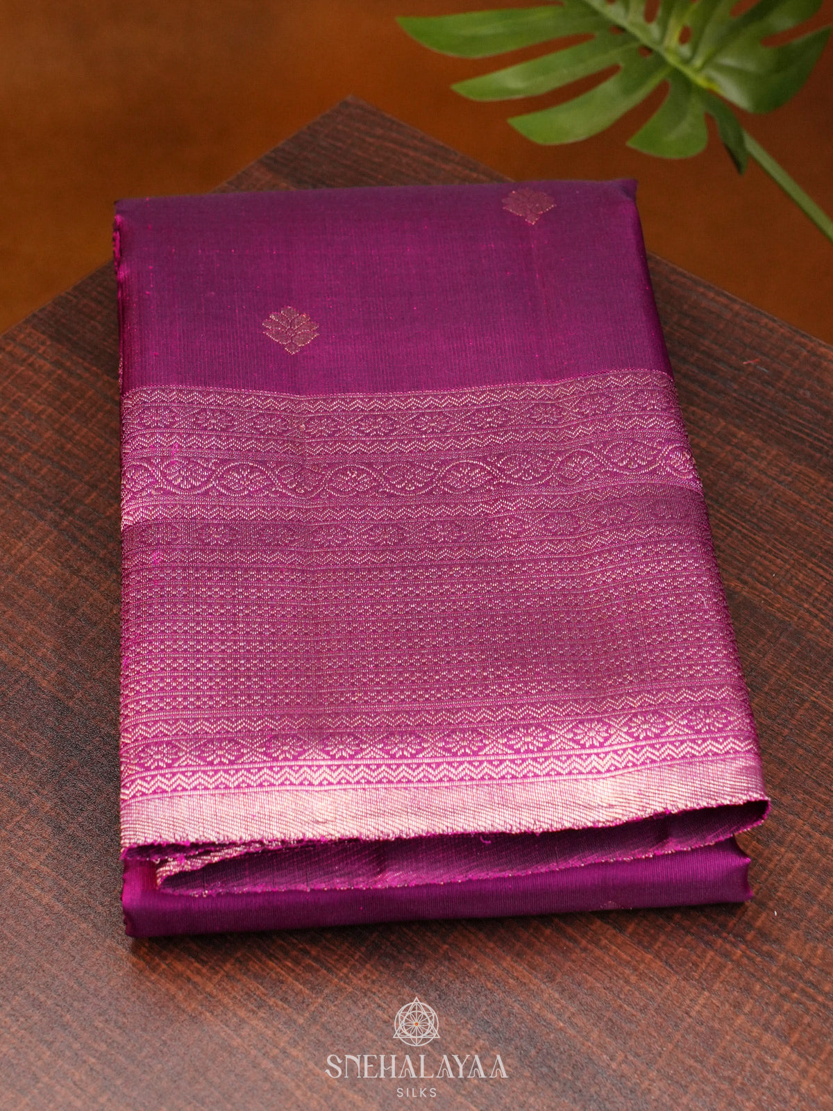Magenta Kanjivaram Silk Saree