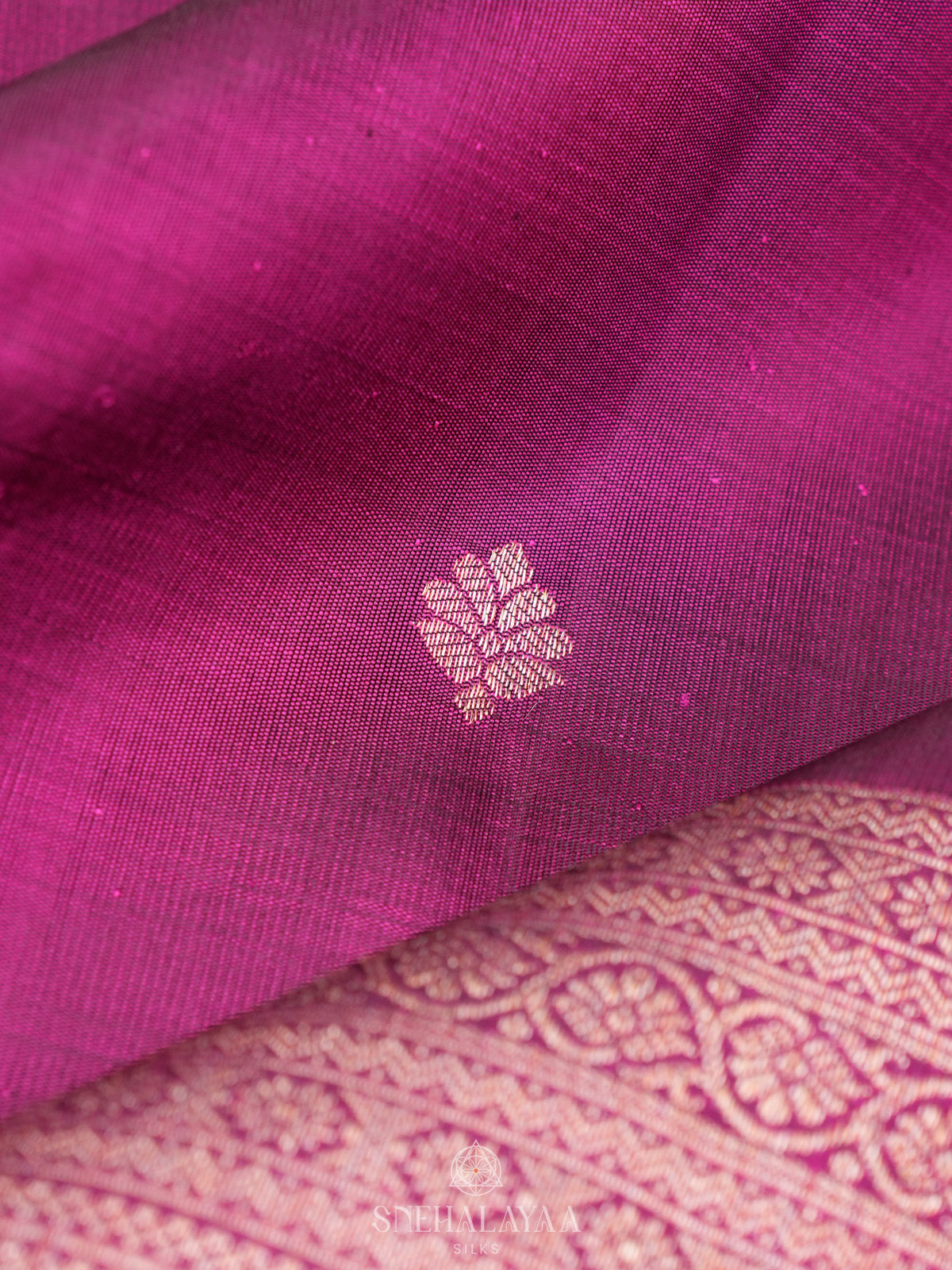 Magenta Kanjivaram Silk Saree