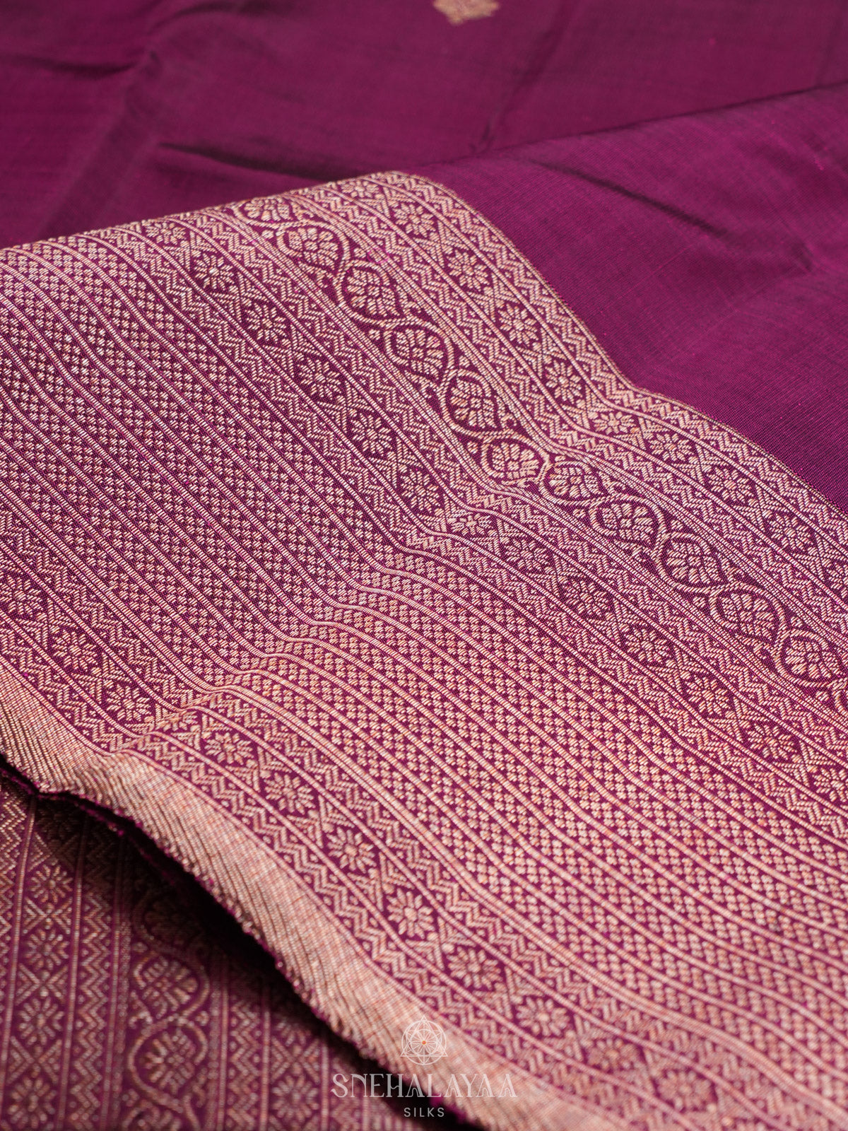 Magenta Kanjivaram Silk Saree