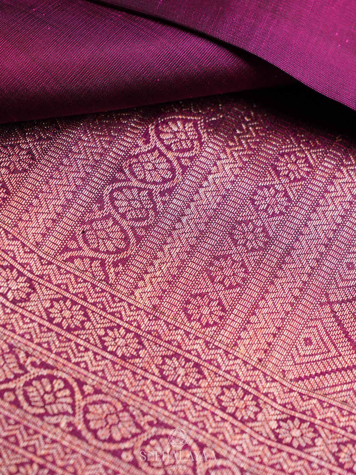 Magenta Kanjivaram Silk Saree