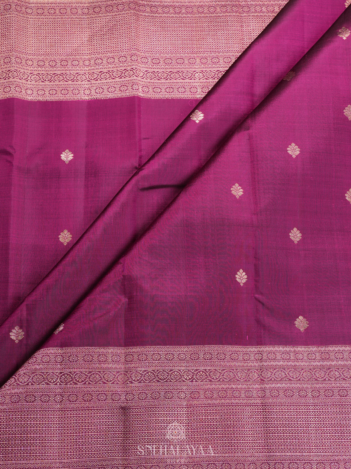 Magenta Kanjivaram Silk Saree