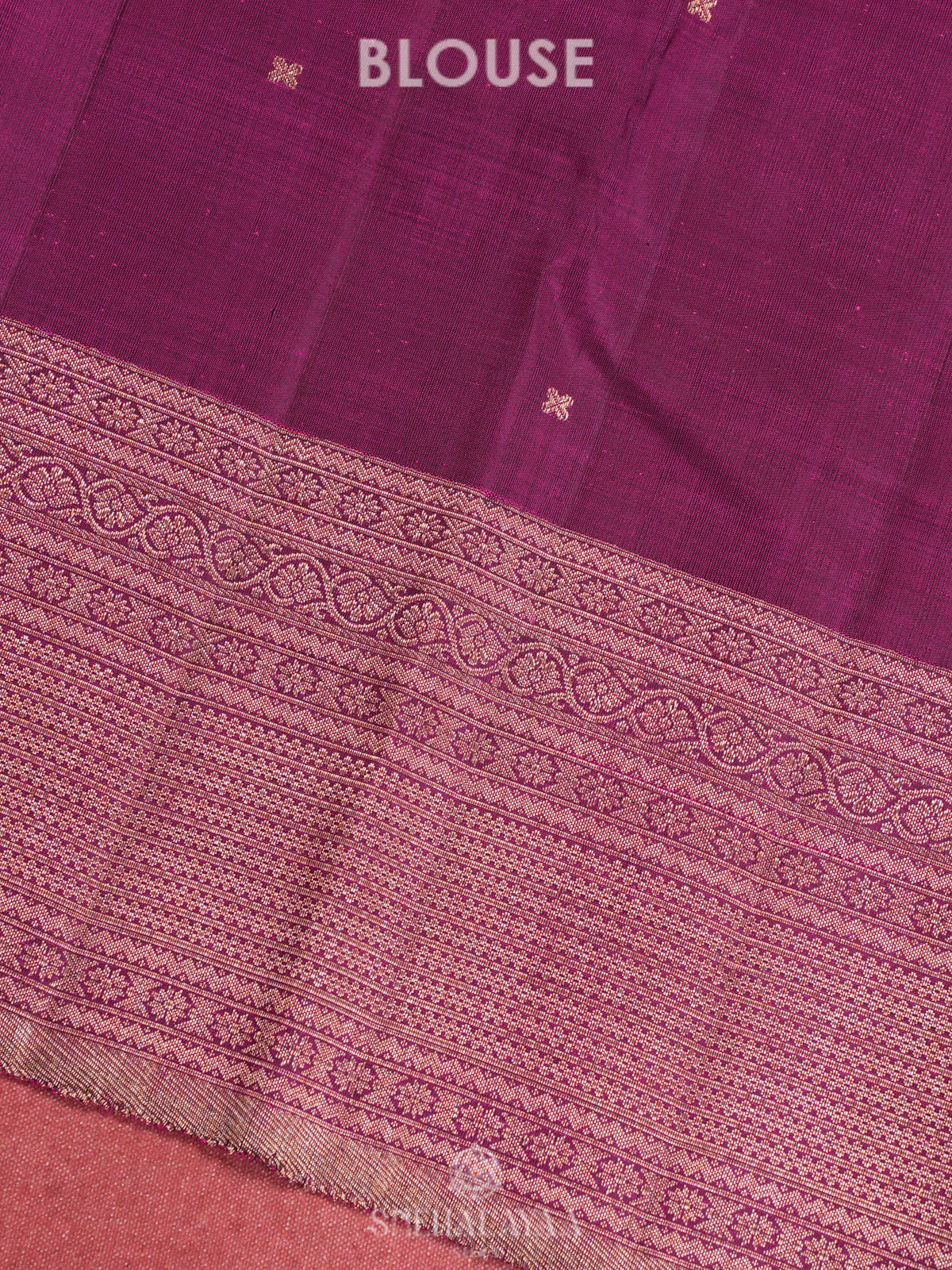 Magenta Kanjivaram Silk Saree