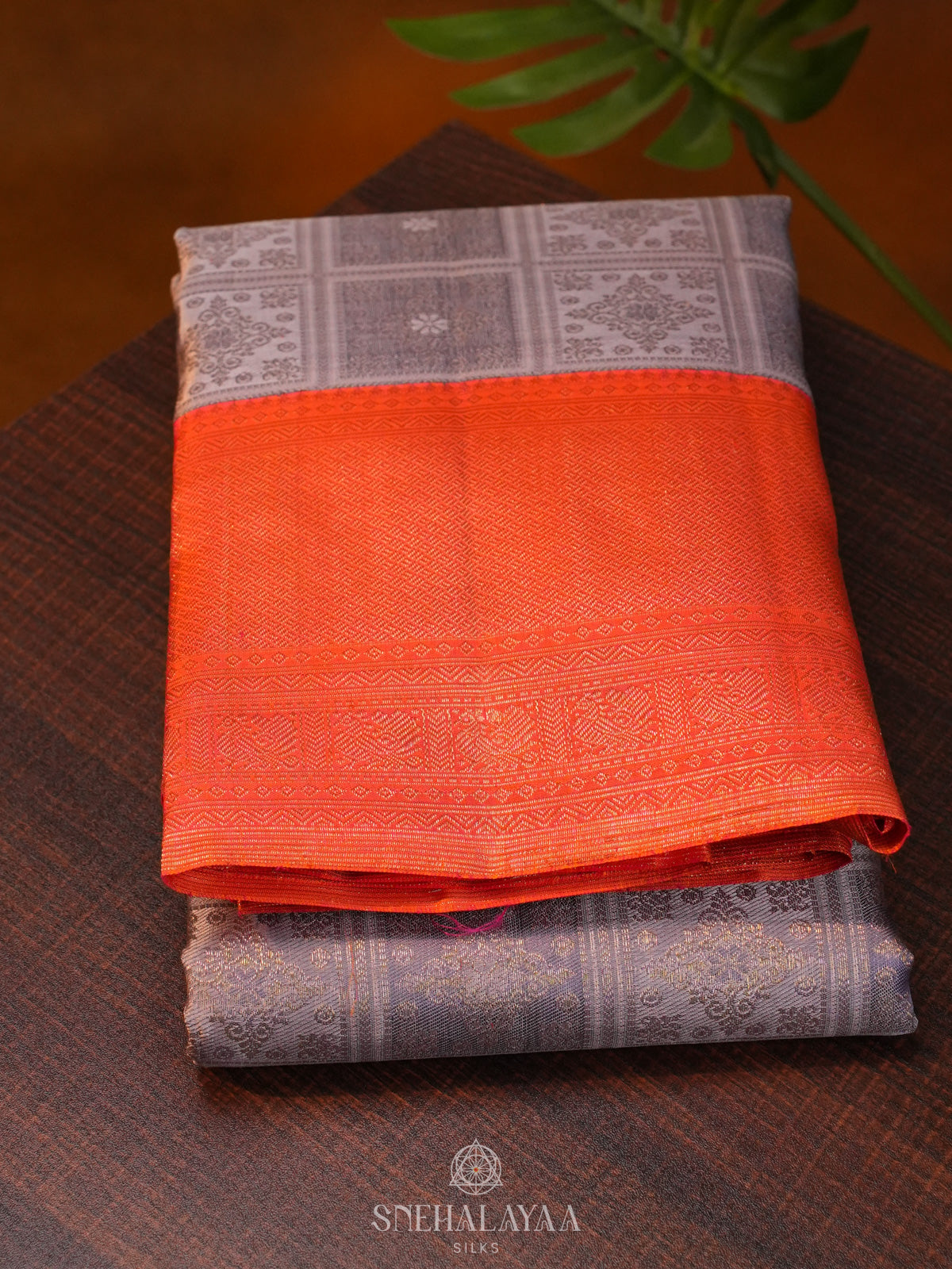 Lilac Kanjivaram Silk Saree