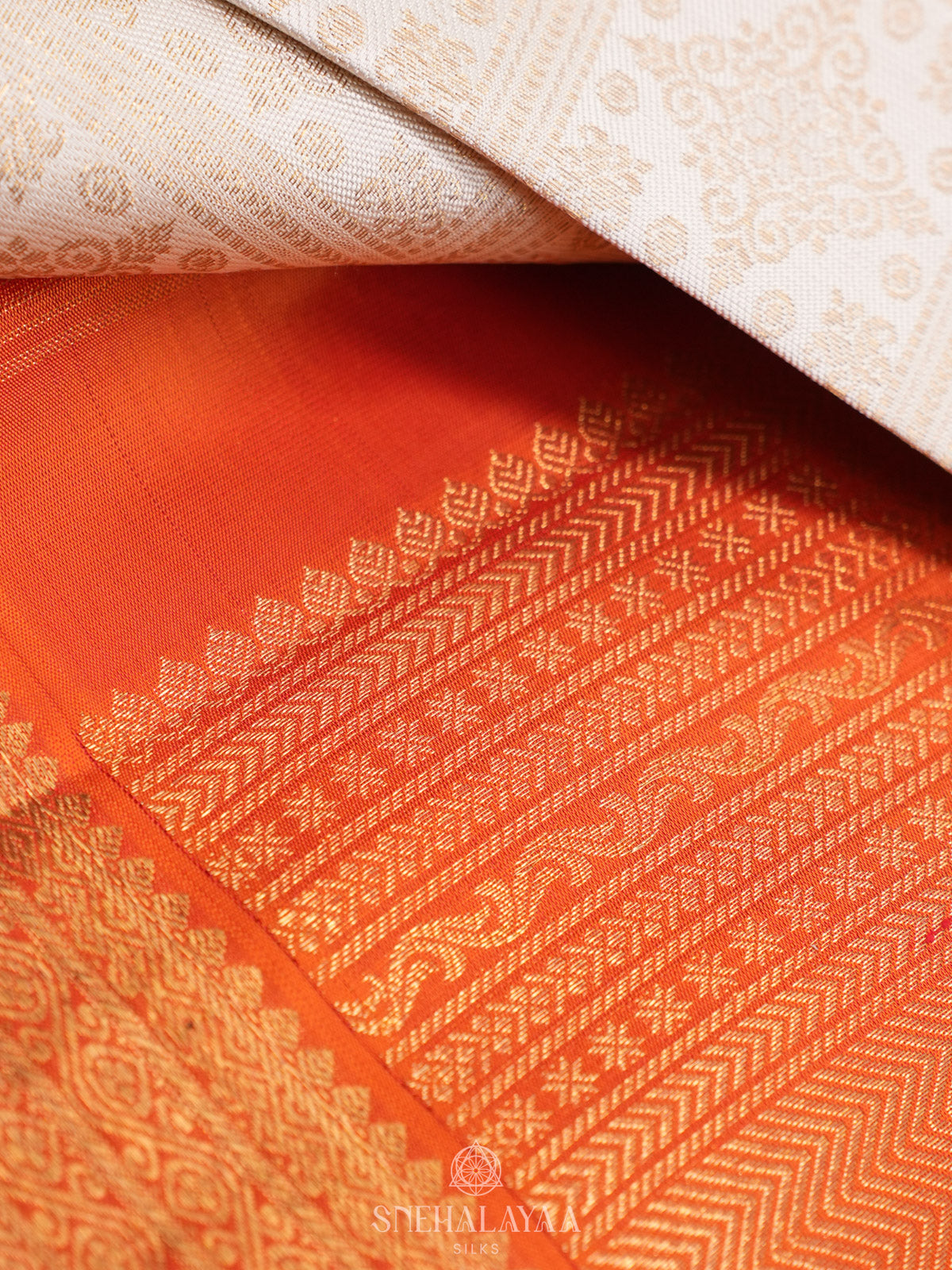 White Kanjivaram Silk Saree